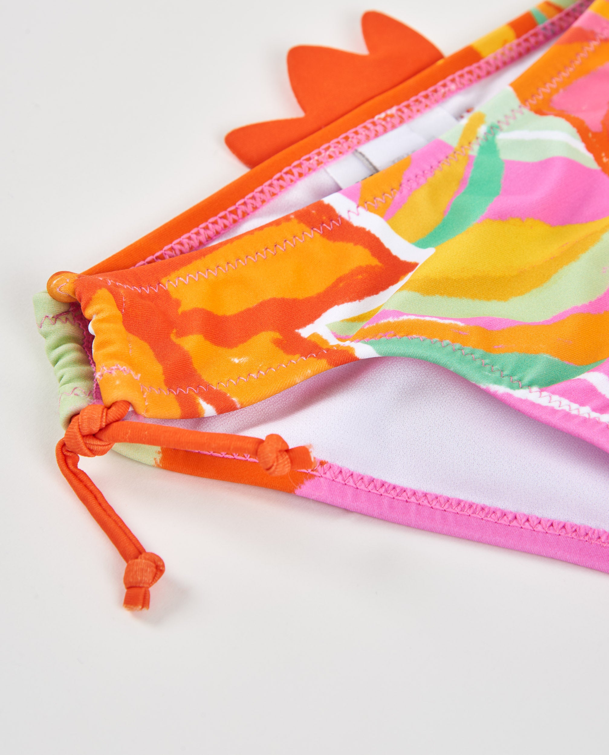 TucTuc Costumi Da Bagno culottina mare bambina rosa laccetti