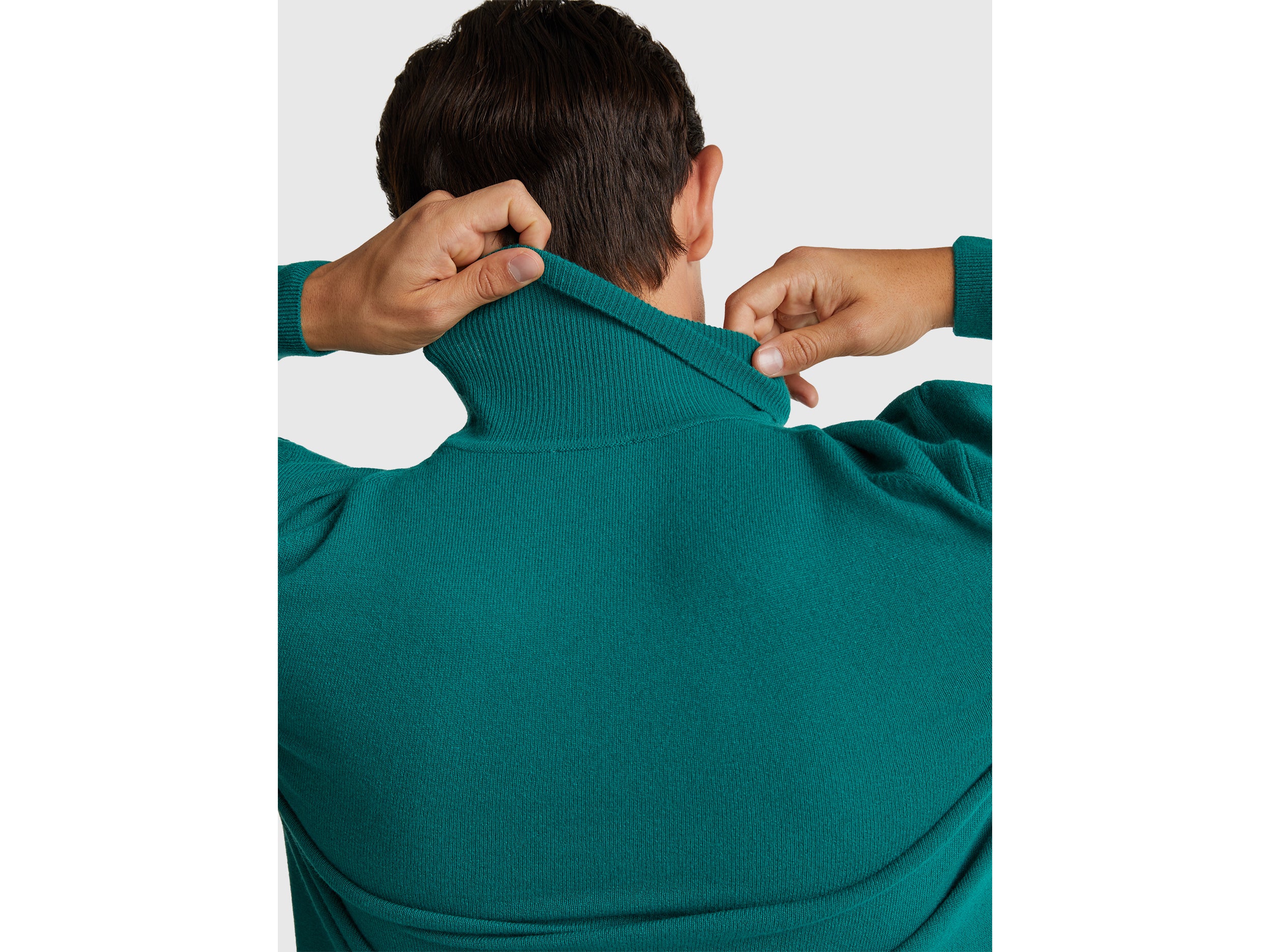 United Colors of Benetton Dolcevita Lana Merino Verde Bosco L