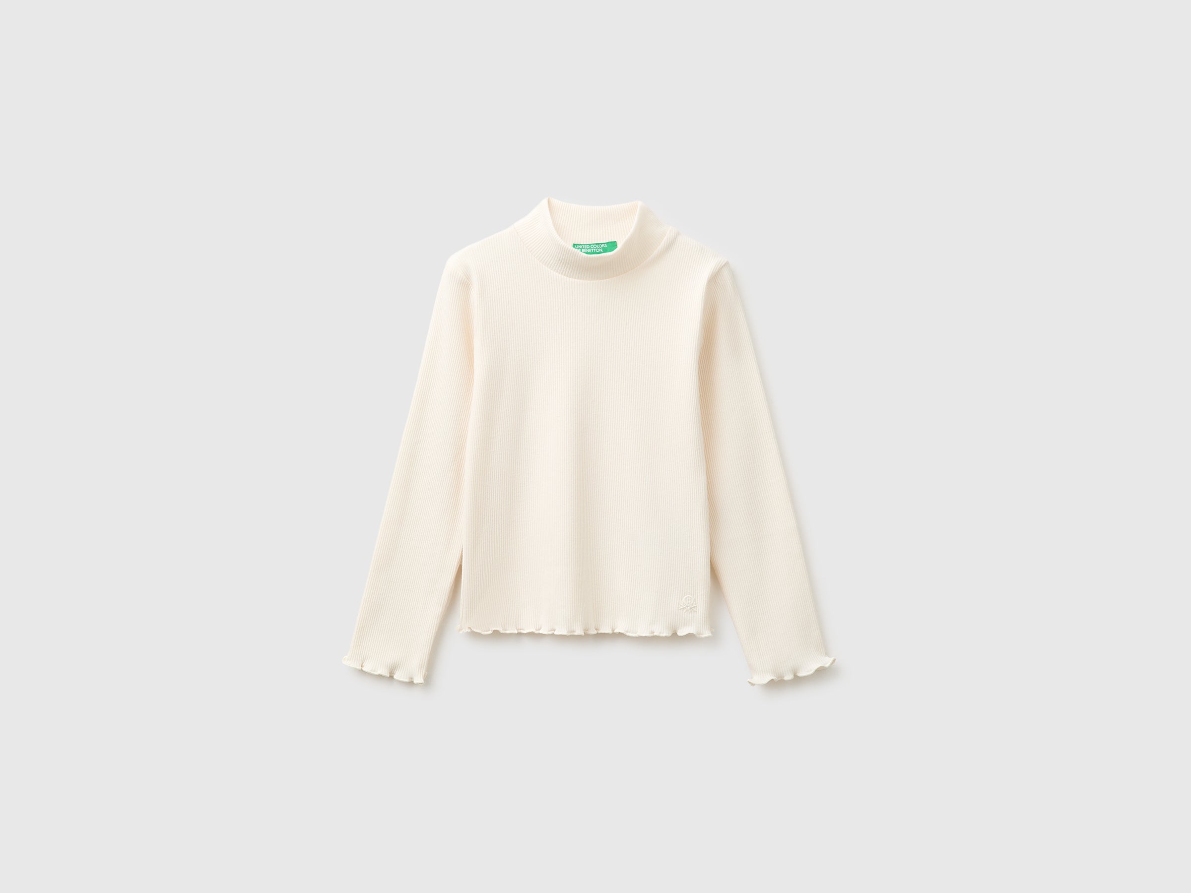 United Colors of Benetton maglietta lupetto bimba cotone