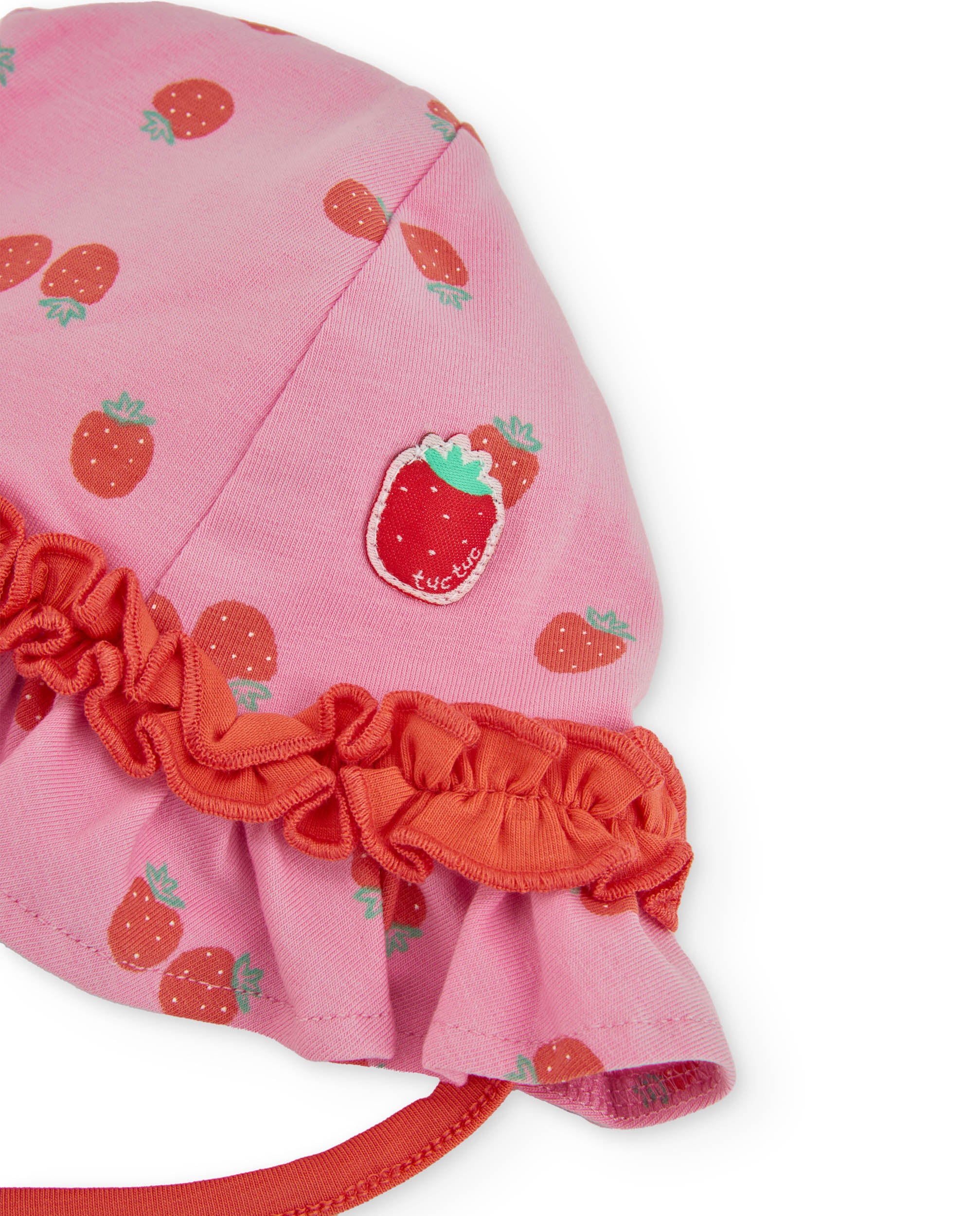 TucTuc Accessori cappellino neonata rosa fragole