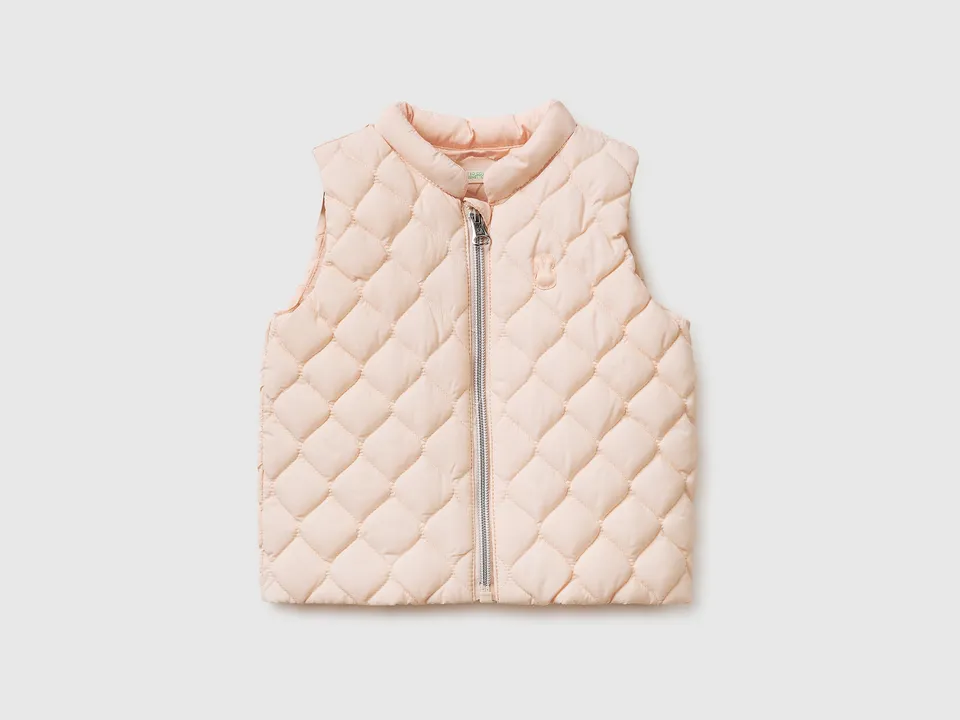 Benetton Gilet Smanicato Neonato Zip Rain Defender