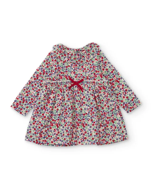 TucTuc Vestiti vestito neonata floreale maniche lunghe