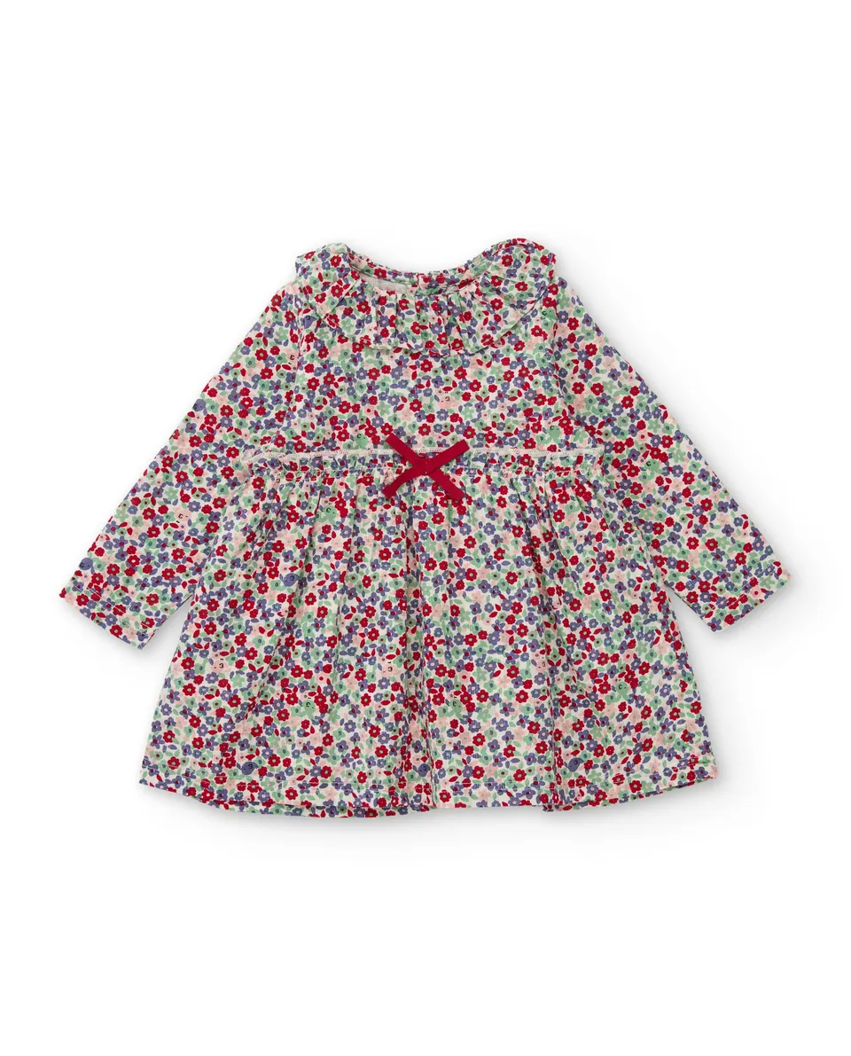 TucTuc Vestiti vestito neonata floreale maniche lunghe