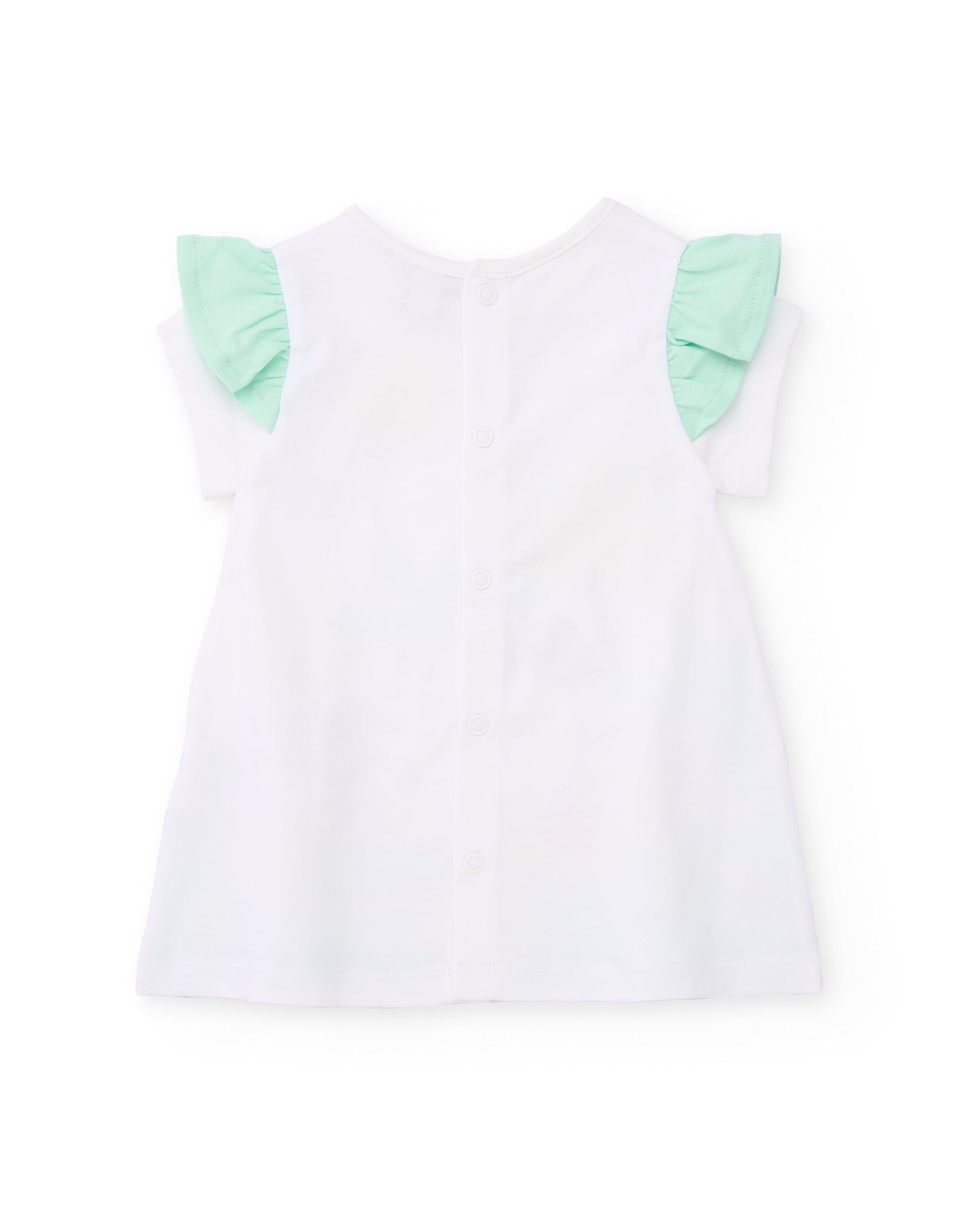 TucTuc Vestiti Vestito Neonato Bianco Cagnolino Leggero