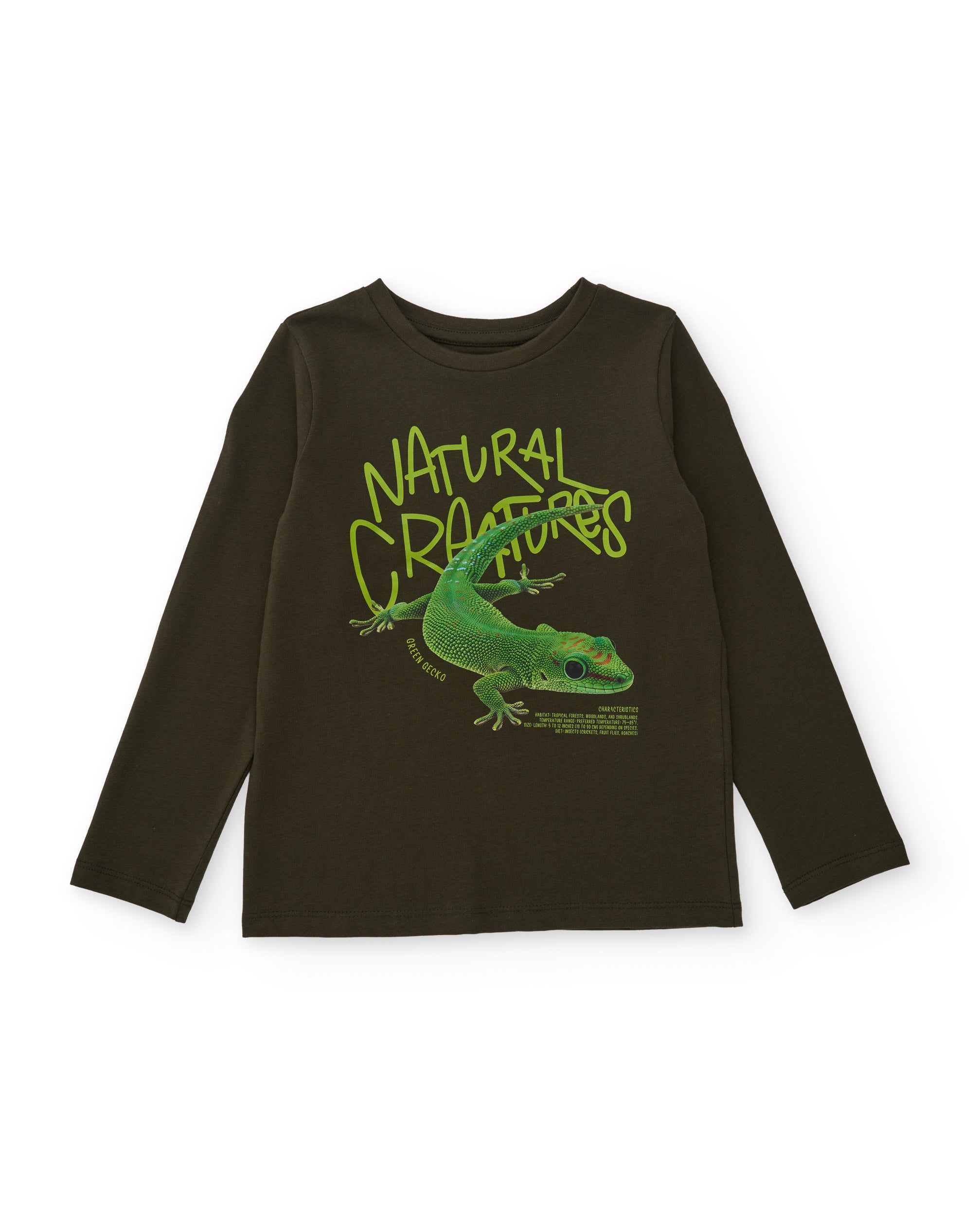 TucTuc Magliette Maglietta Bambino Lunghe Verde Geco