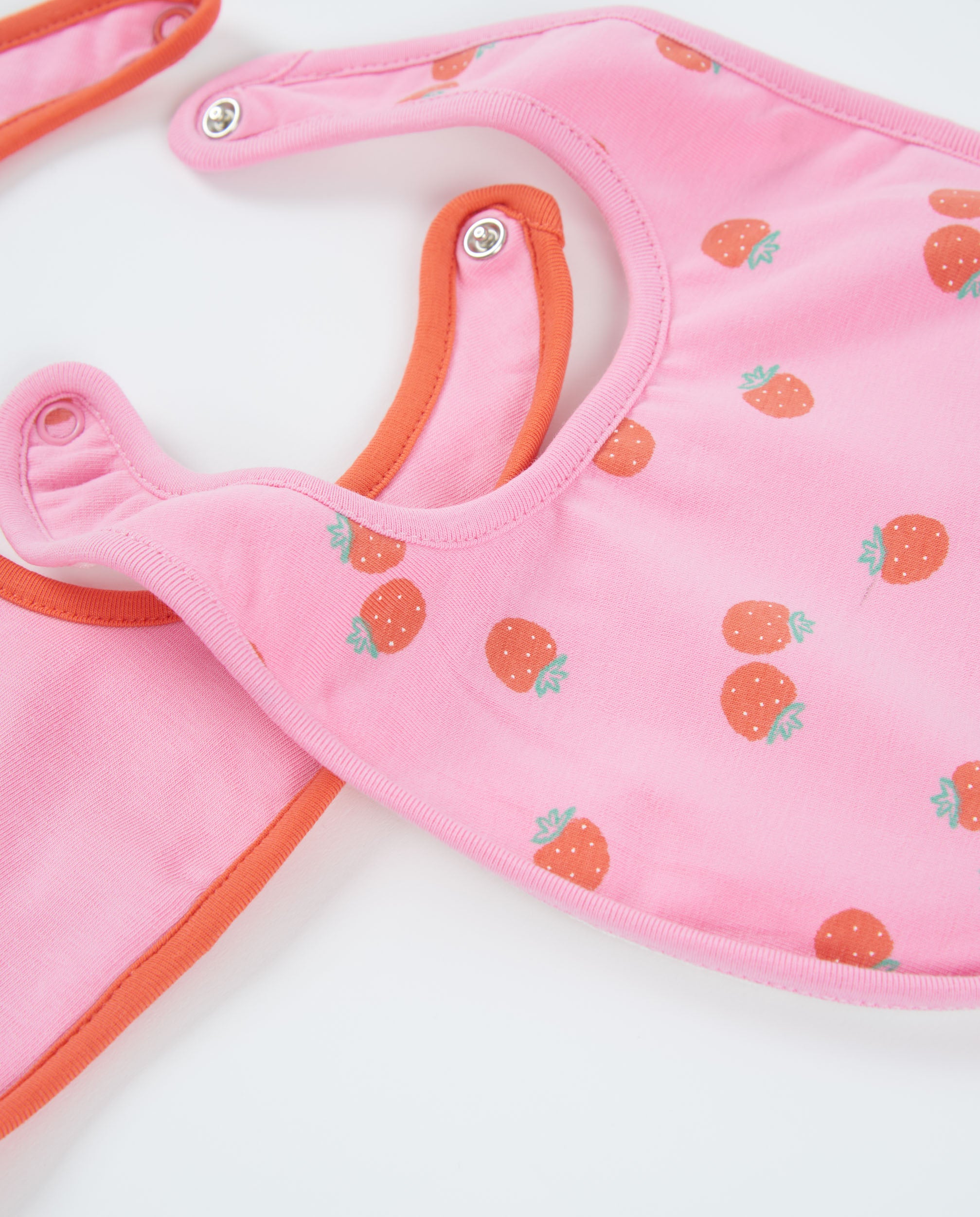 TucTuc Accessori Bavaglini Rosa Neonato Cotone 2 Pezzi