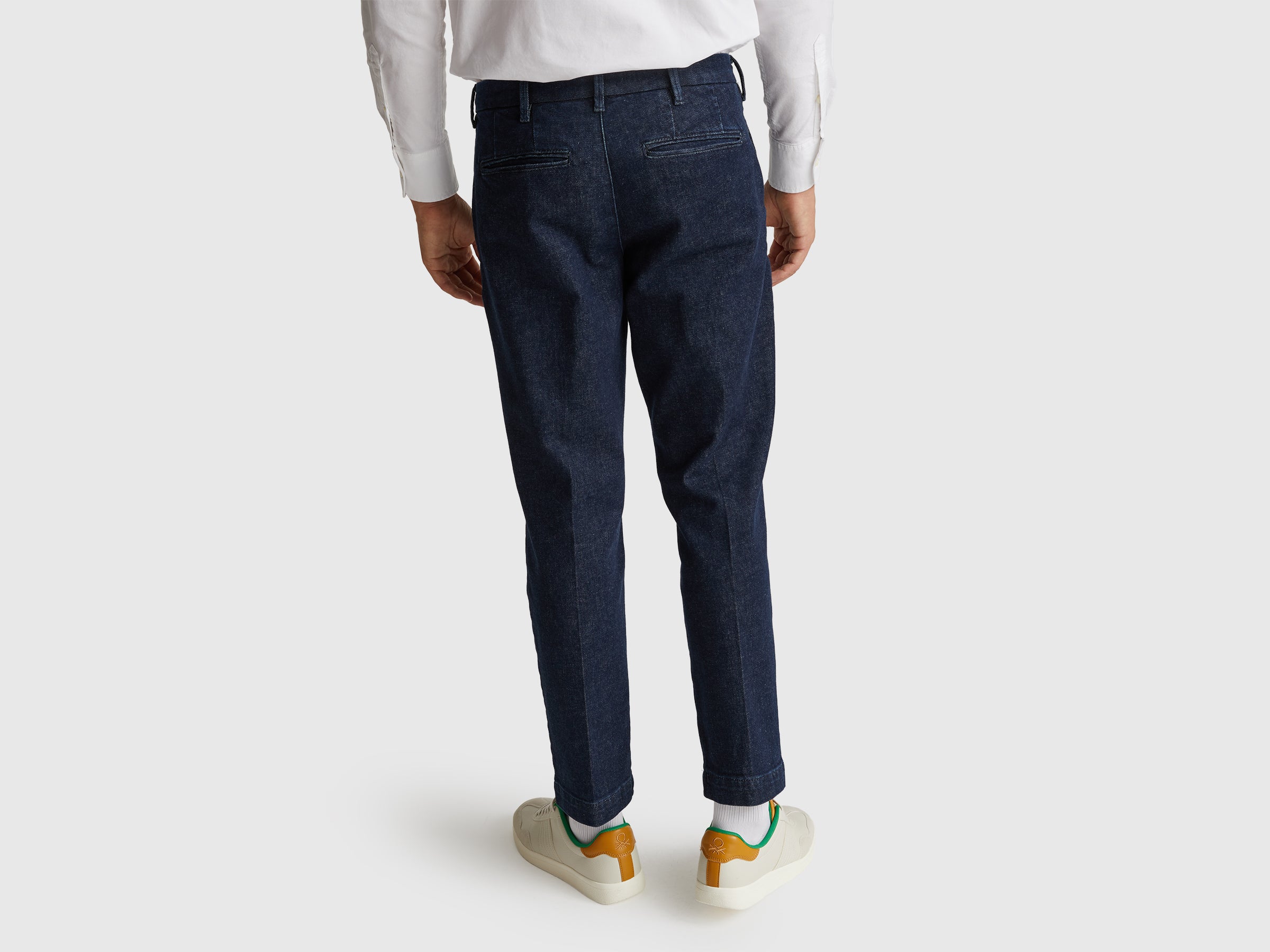 United Colors of Benetton Trousers Slim fit denim chinos pantaloni cotone