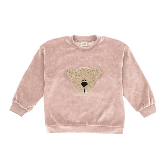 Woolly Organic Velour Felpa Bambino Ricamata Cotone