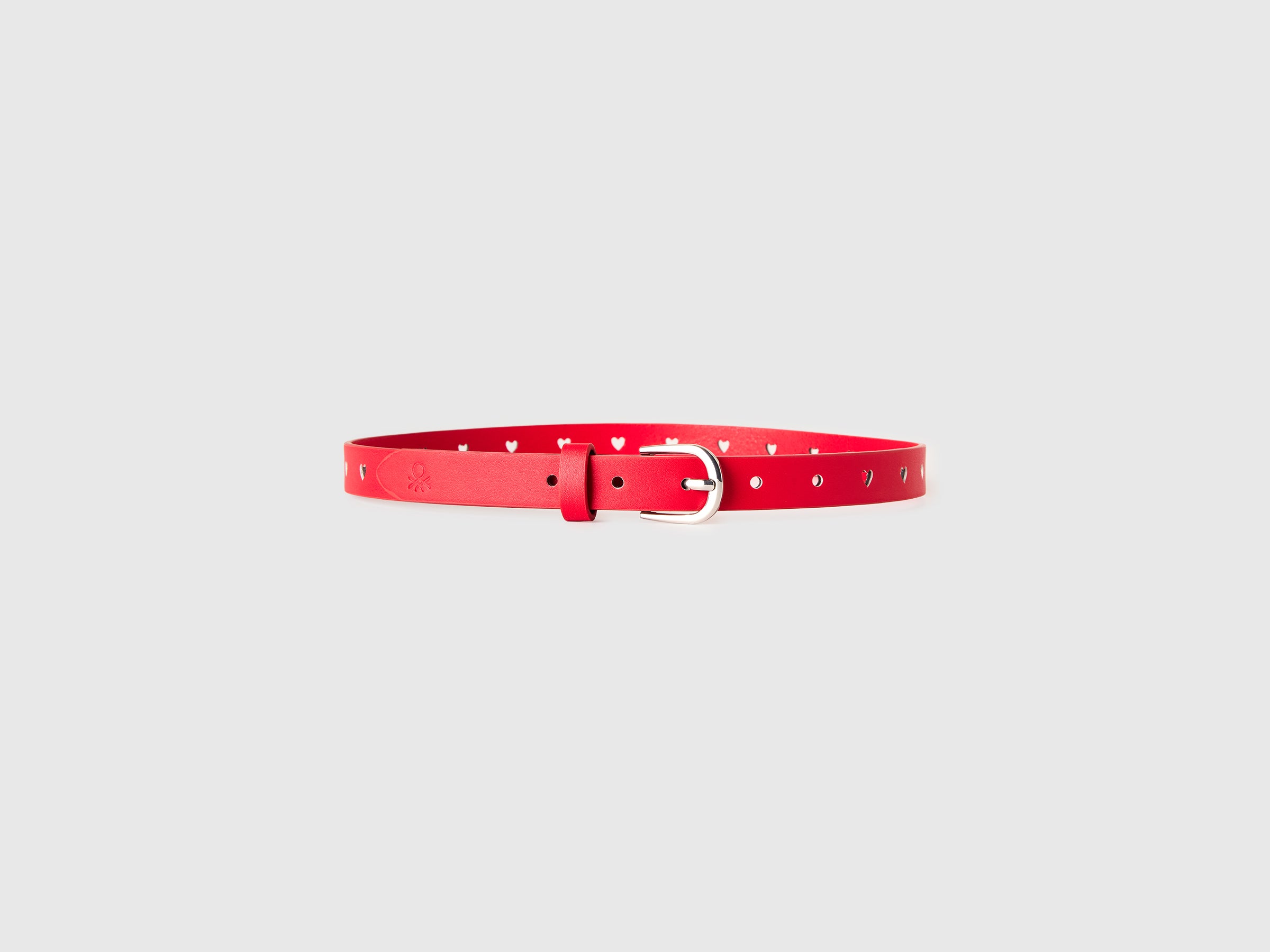 United Colors of Benetton Cintura Cuore Fibbia Metallo Fori Cuore