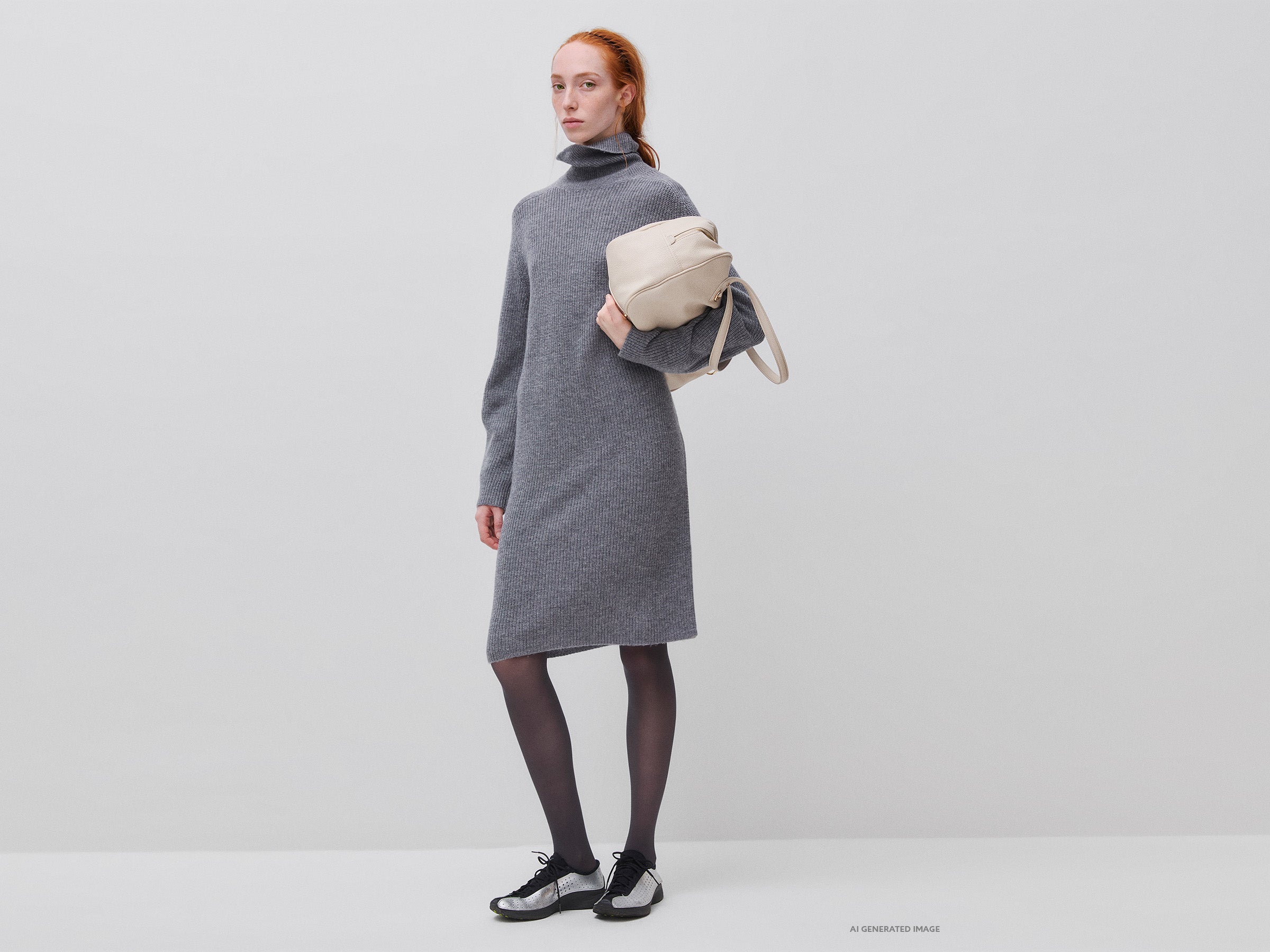 United Colors of Benetton Dresses Abito lana collo alto