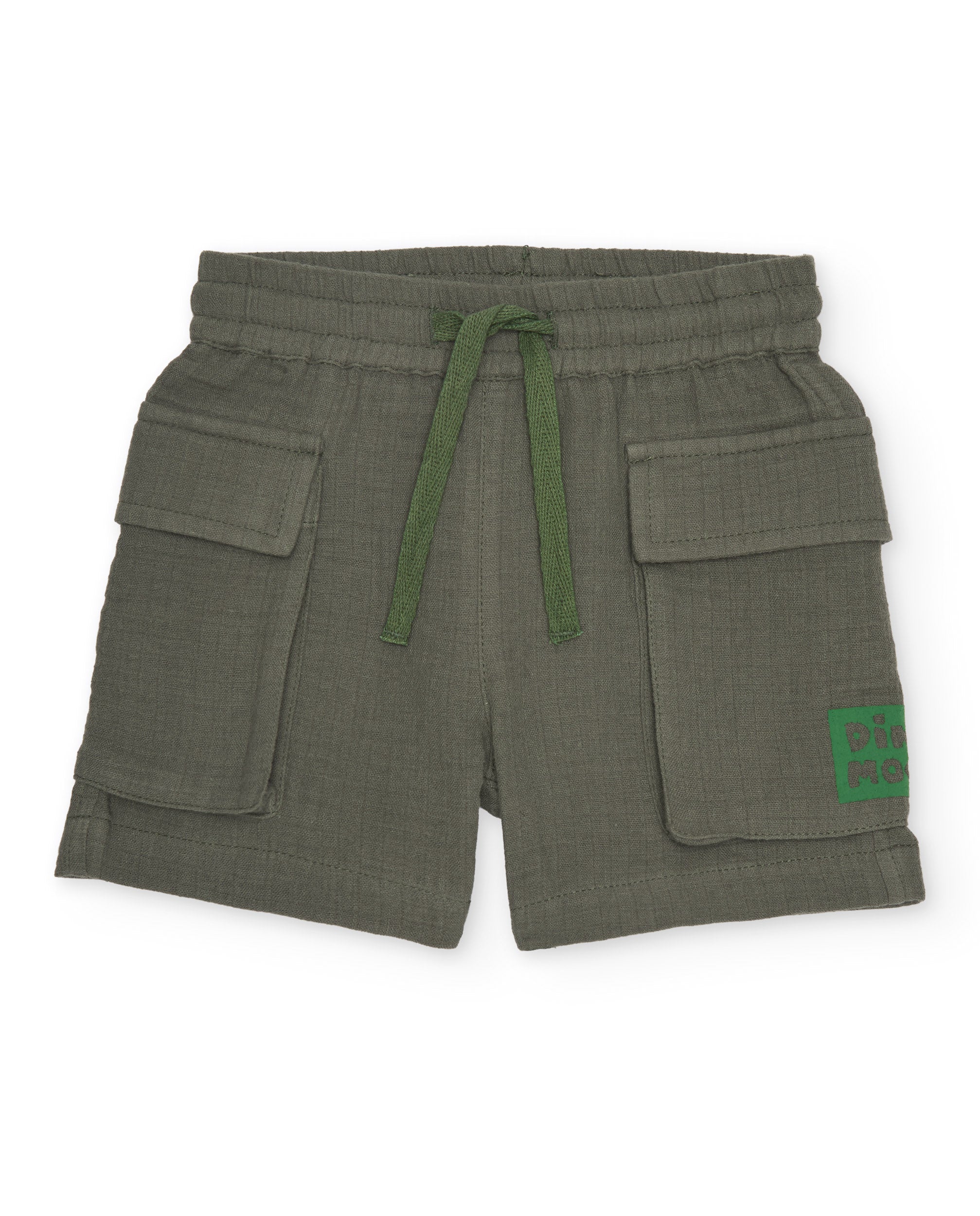 TucTuc Bermuda bambino bermuda verde kaki tasche cargo