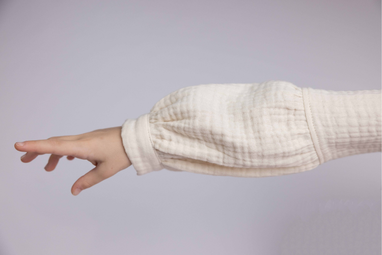 Pamboo Muslin Dress abito bambina mussola manica lunga cotone