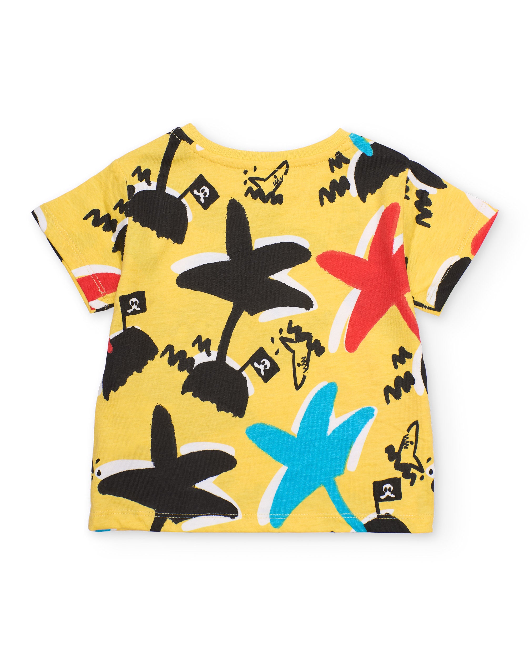 TucTuc Magliette T-shirt bambino gialla palme pirati