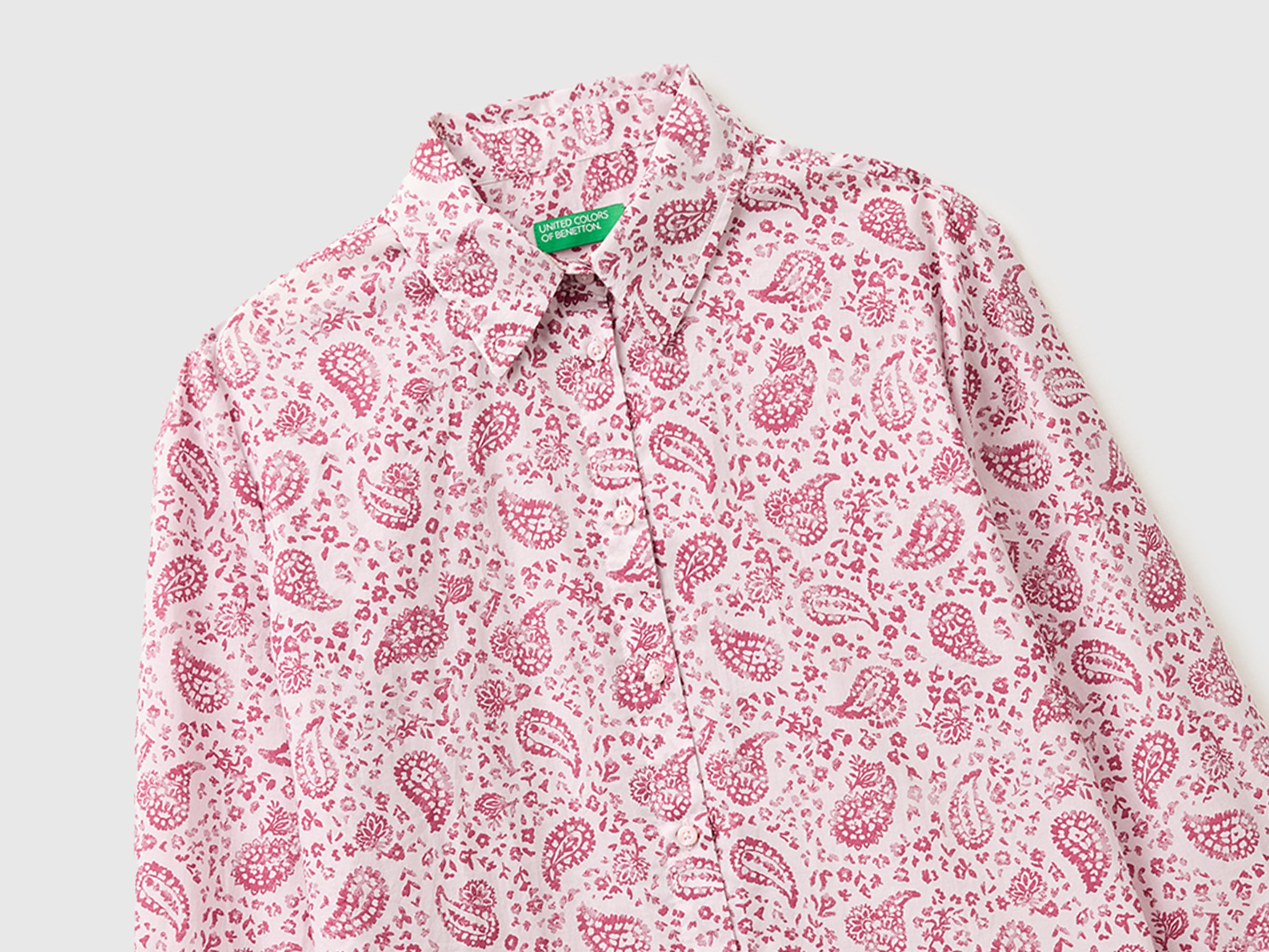 United Colors of Benetton Shirts Camicia Fantasia Cotone M