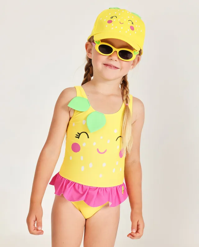 TucTuc Costumi Bagno Costume Bimba Giallo 3 Anni Elastico