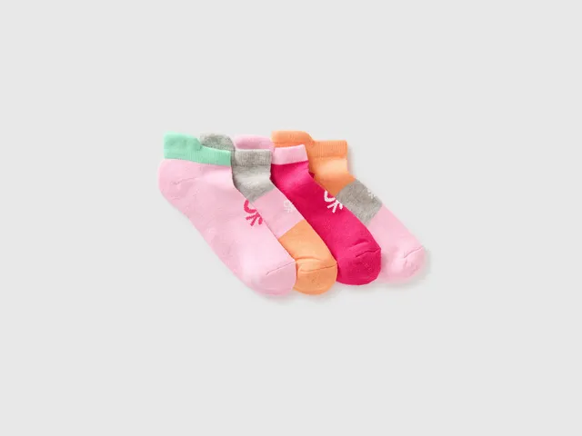 United Colors of Benetton calzini corti spugna 4 paia bimbo