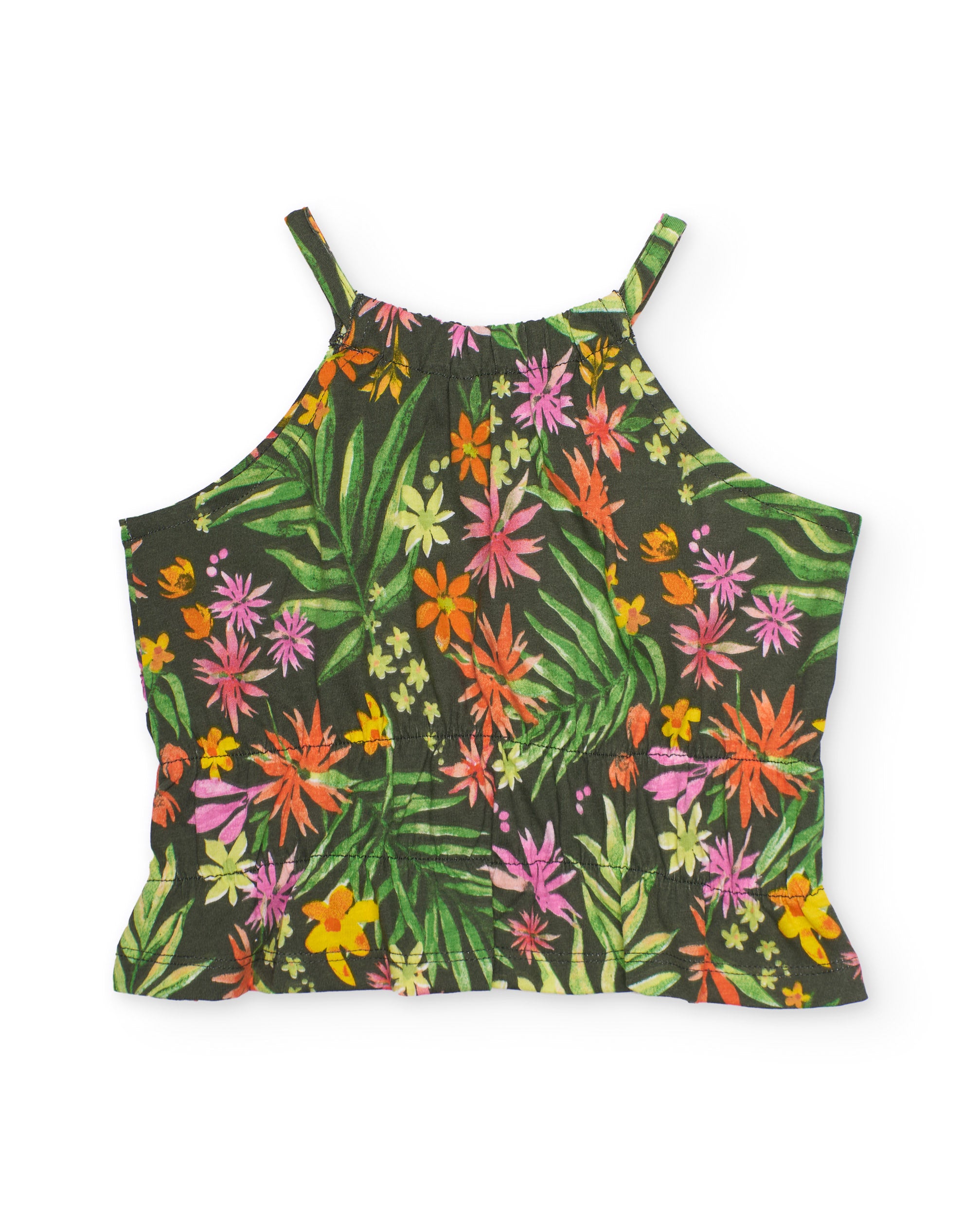 TucTuc Magliette top bimba floreale verde