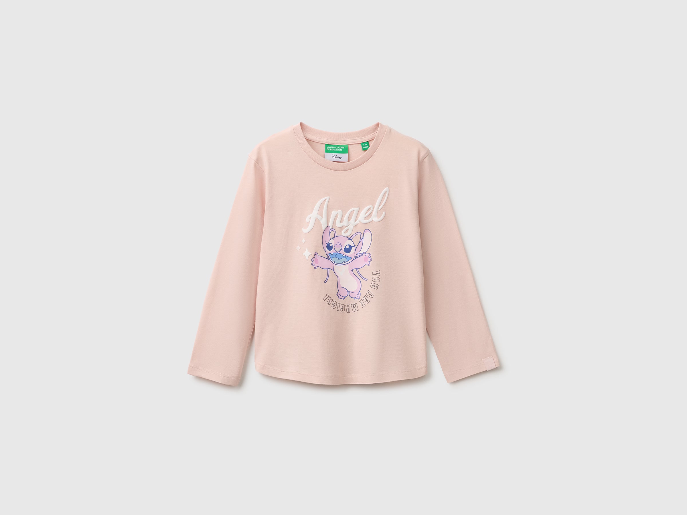 United Colors of Benetton Lilo & Stitch maglia maniche lunghe cotone bio