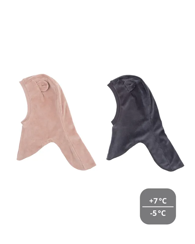 Woolly Organic Velour Balaclava cappello neonato merino