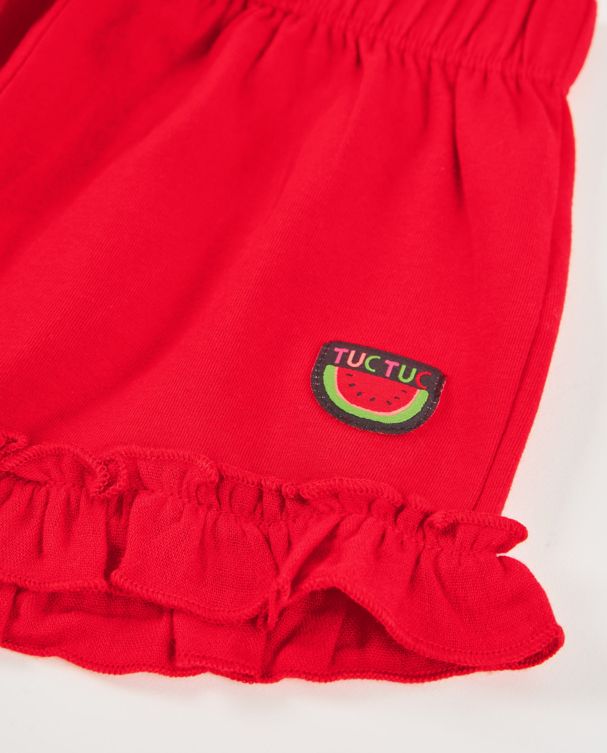 TucTuc Bermuda Bimba Maglia Rosso 6 Mesi-10 Anni Con Volant