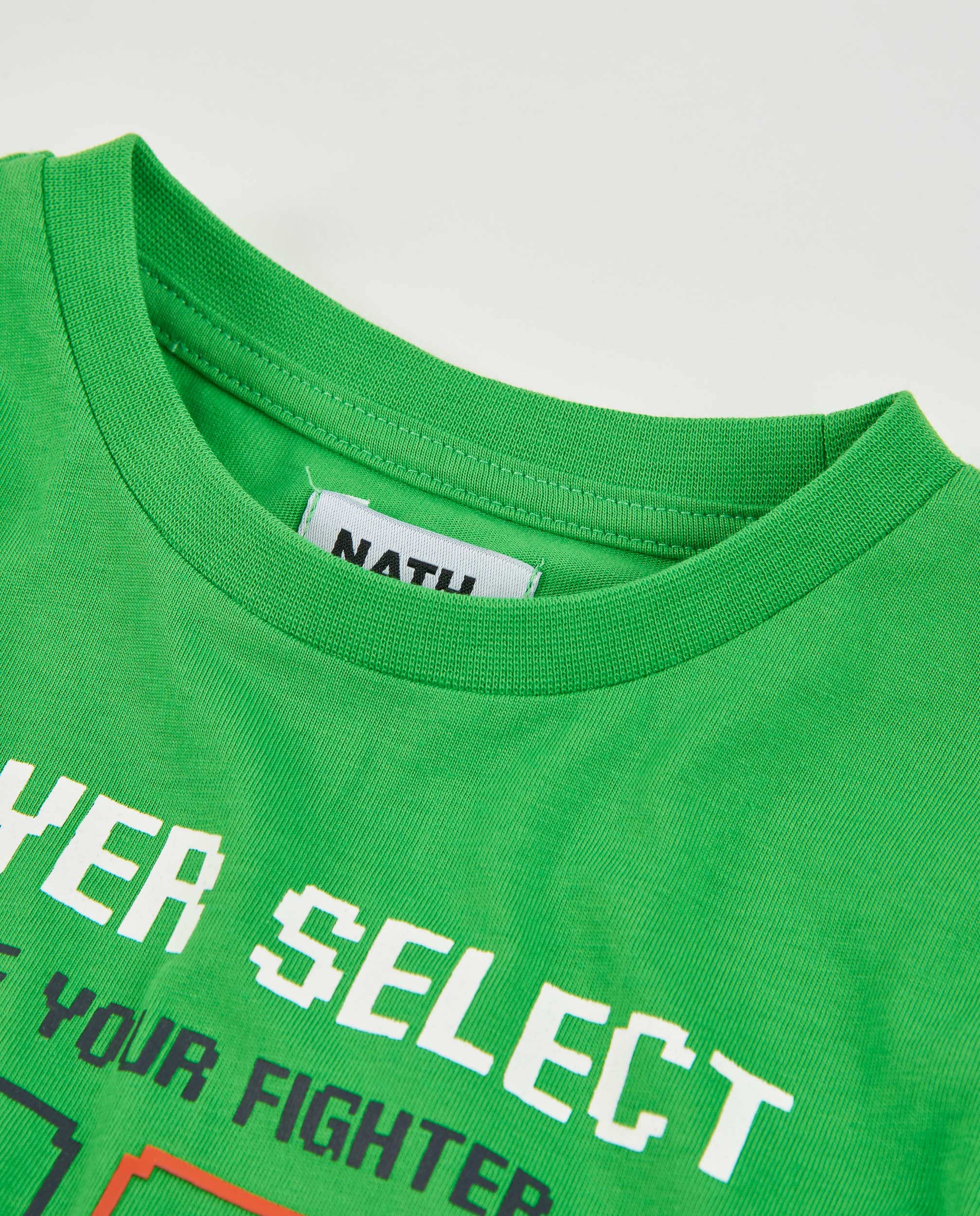 TucTuc Magliette Maglia Verde Pixel Maniche Lunghe