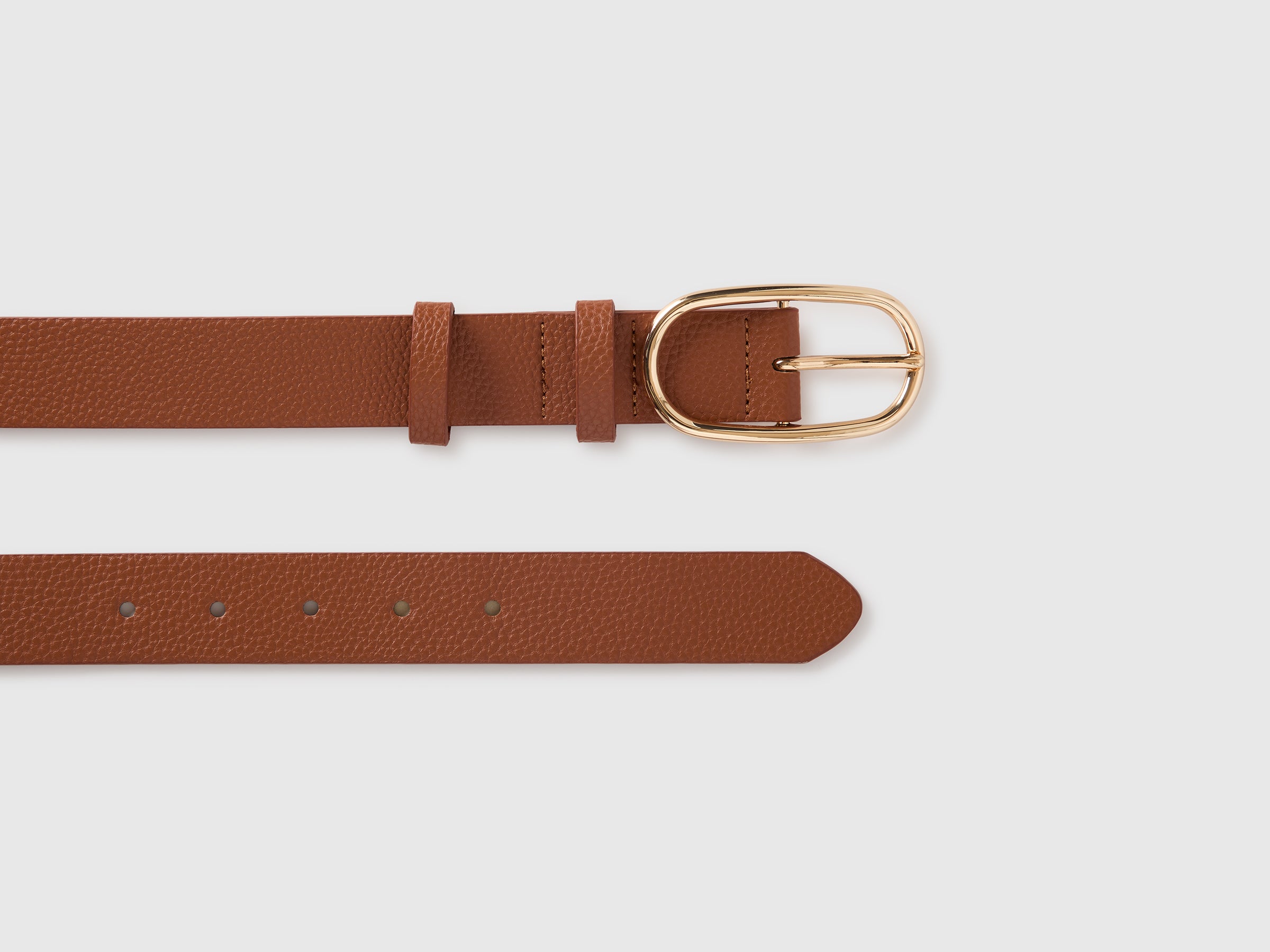 United Colors of Benetton Belt with shiny buckle cintura fibbia oro