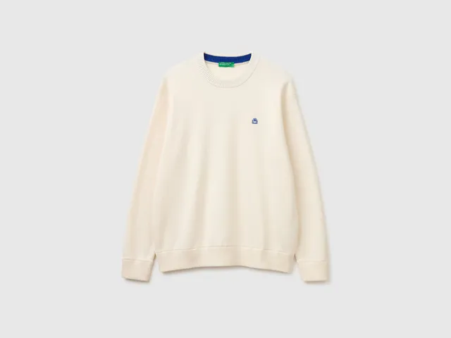 United Colors of Benetton Maglione Relaxed Maglia M Cotone Logo