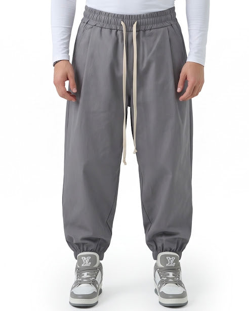 Sottosopra pantalaccio cotone balloon pantalone nero duca homme