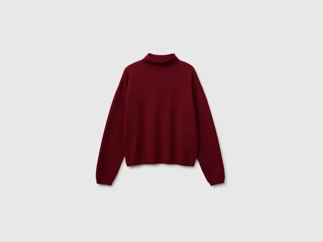 United Colors of Benetton Sweaters maglione scollo rotondo taglia M lana cashmere