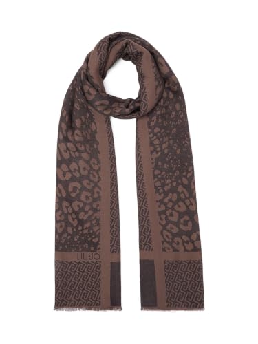 Liu Jo Stola Jacquard Animalier con Logo Nera 200x70 cm