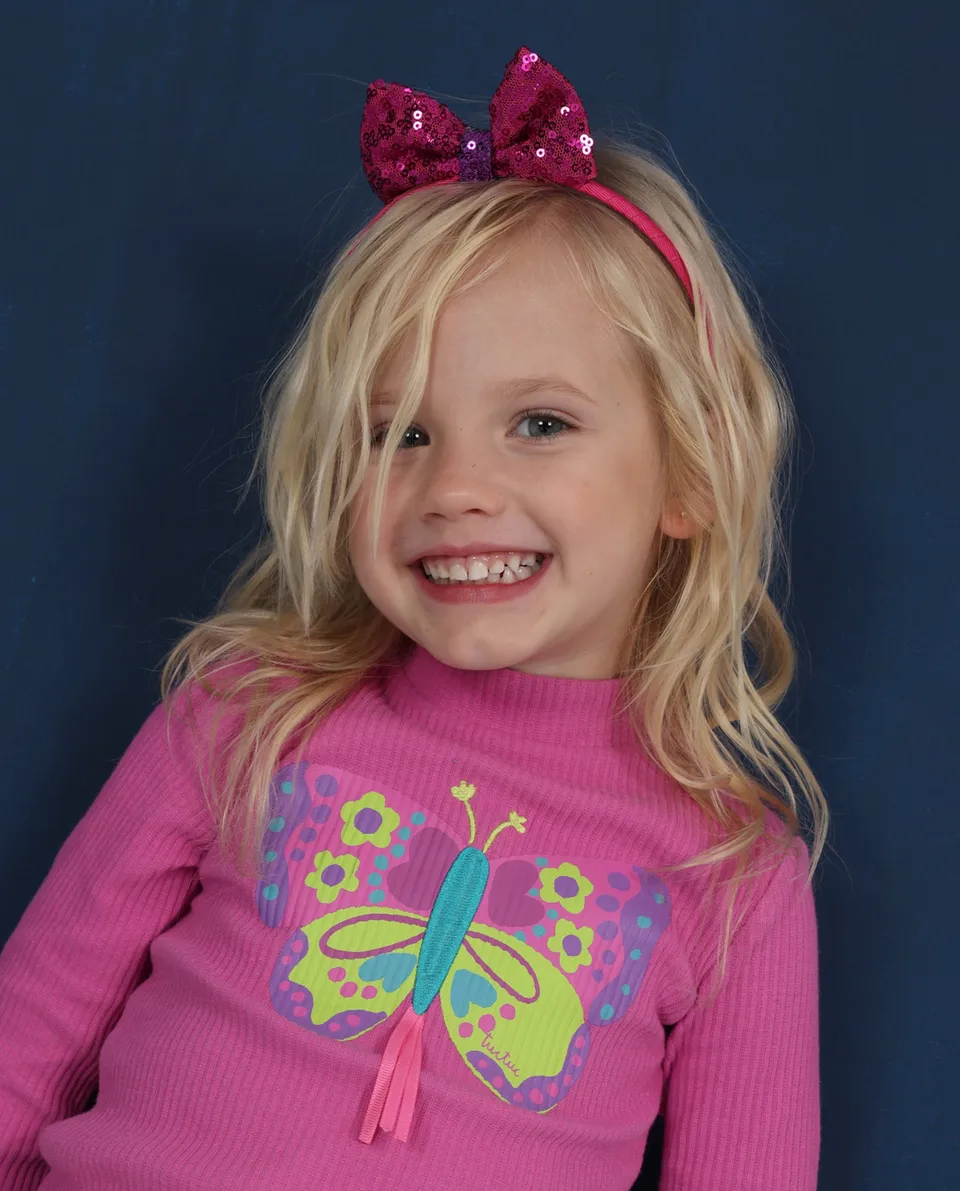 TucTuc Accessori fascia capelli bambina fucsia paillettes