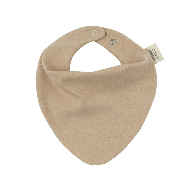 Woolly Organic Bib 1x1 Rib Noos bavaglino neonato cotone bio
