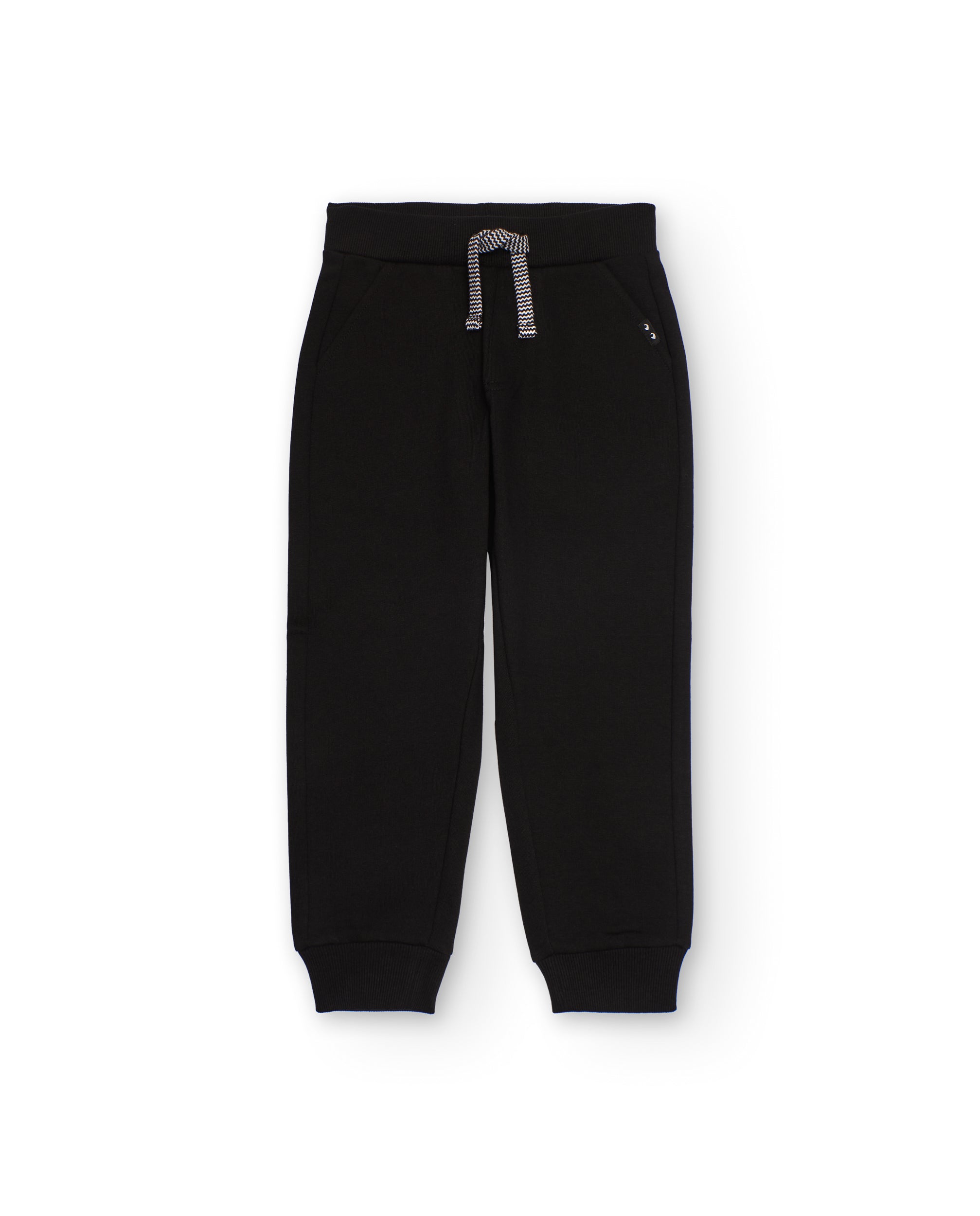 TucTuc Pantaloni Felpa Pantaloni Bambino Nero Coulisse