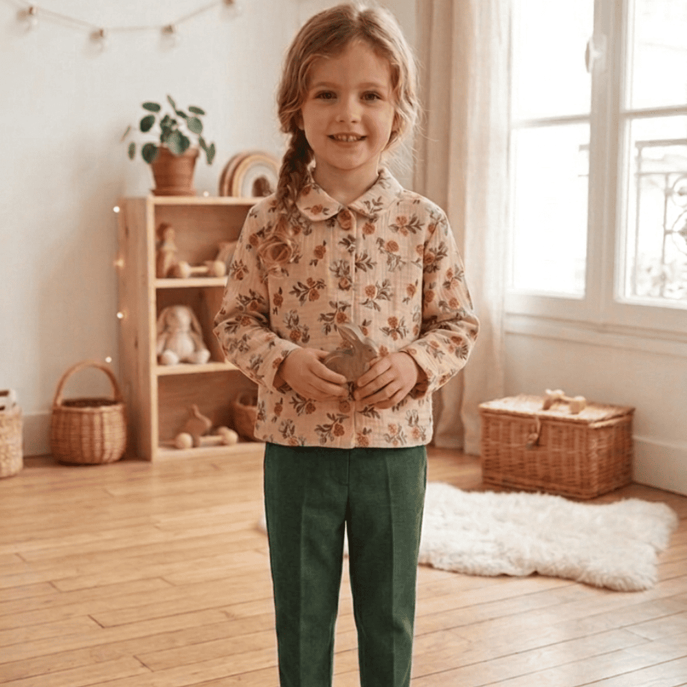 Petite Citrouille Blouse Gabrielle camicetta bimba cotone fiori