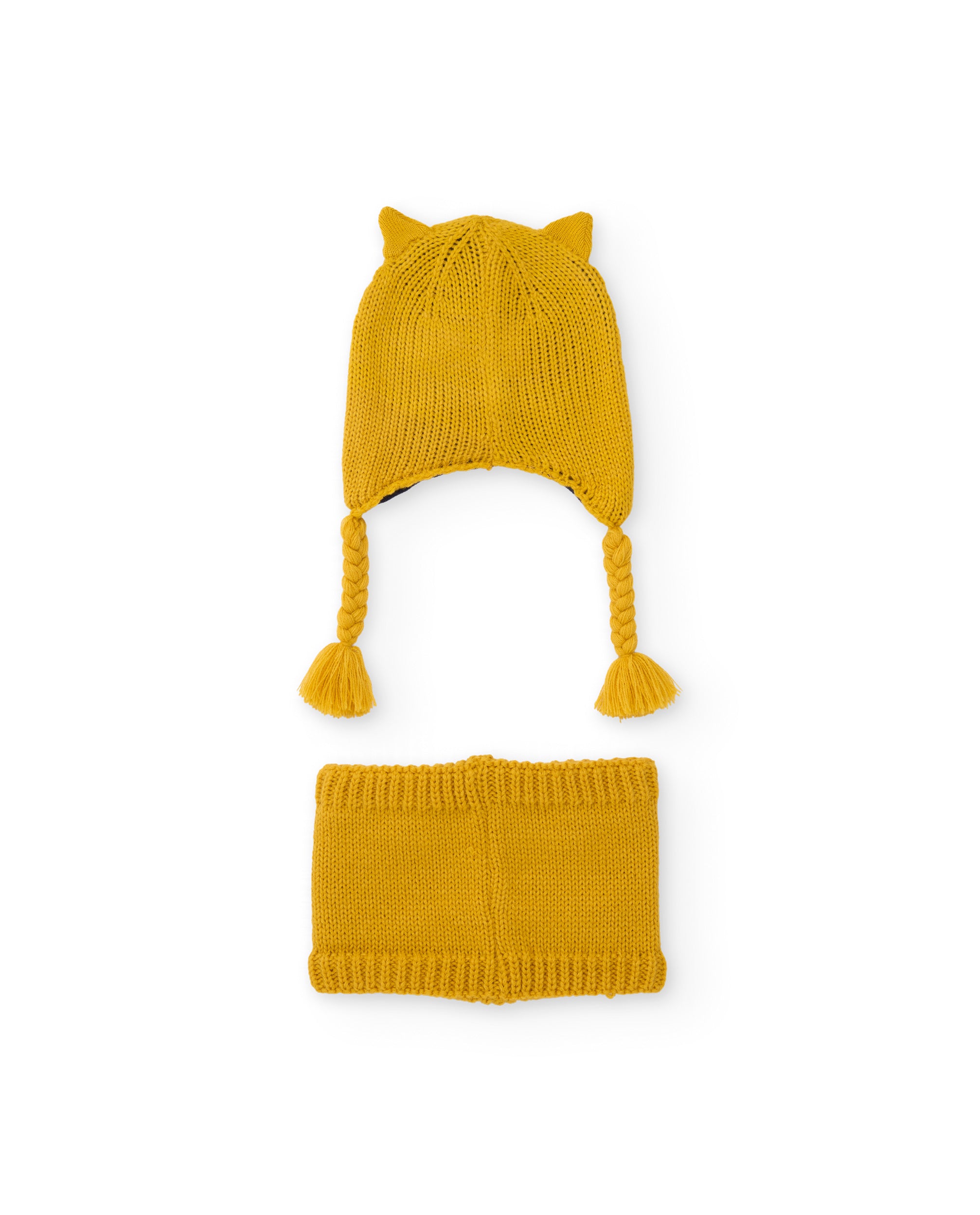 TucTuc Accessori set bimbo giallo tigre tricot