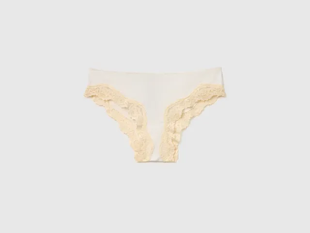 United Colors of Benetton Underwear Slip pizzo modal seta 3UEV1S032