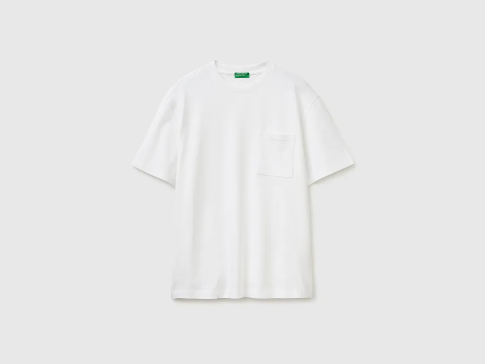 United Colors of Benetton t-shirt taschino maglietta cotone bio