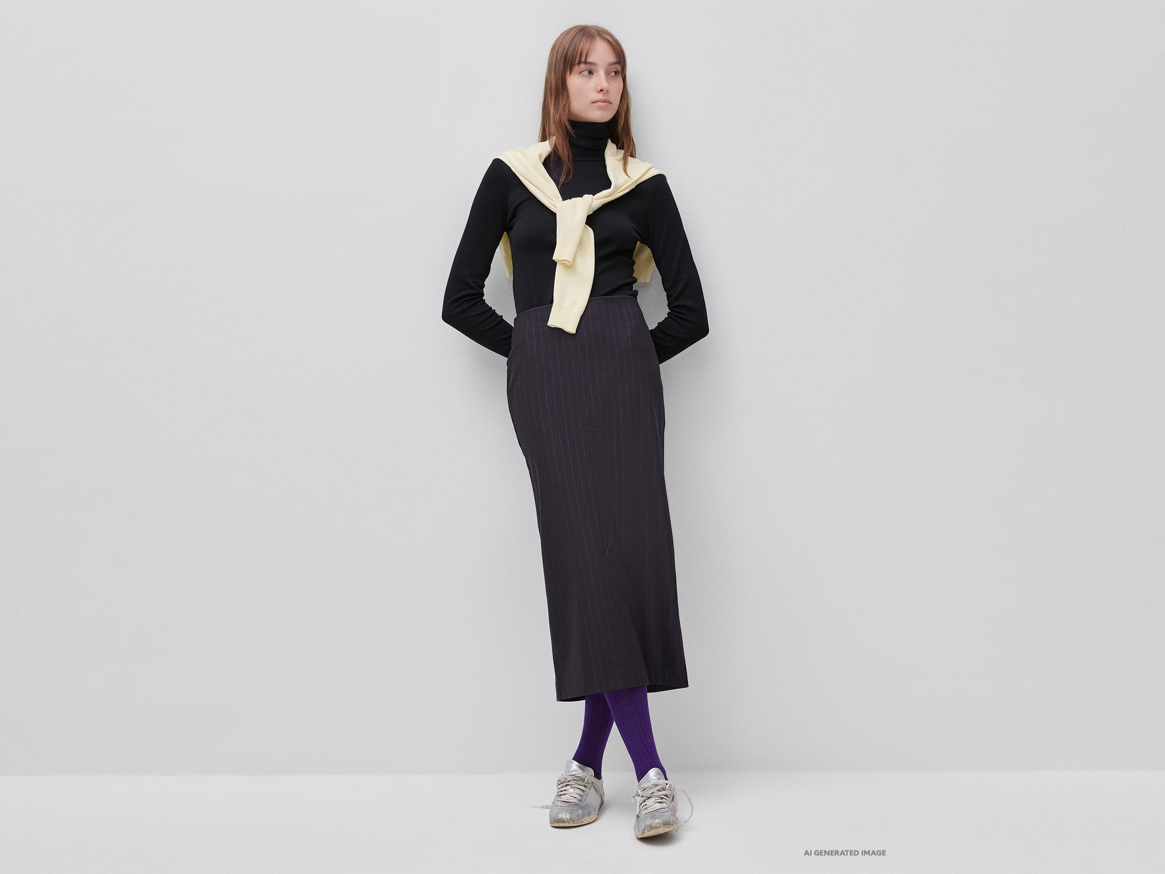 United Colors of Benetton Turtleneck maglia dolcevita cotone M maniche lunghe