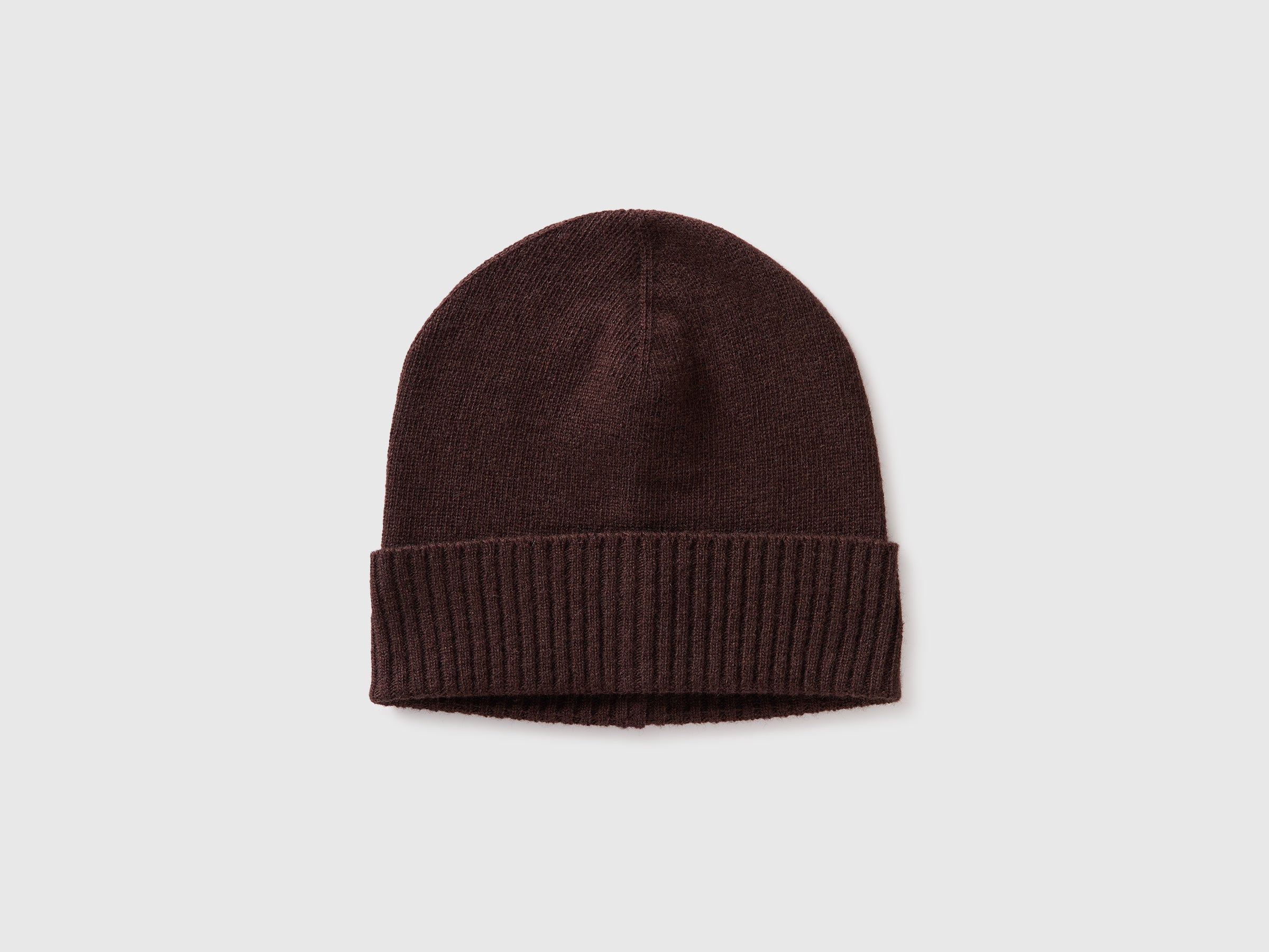 Benetton cappello 100% lana berretto tinta unita taglia unica