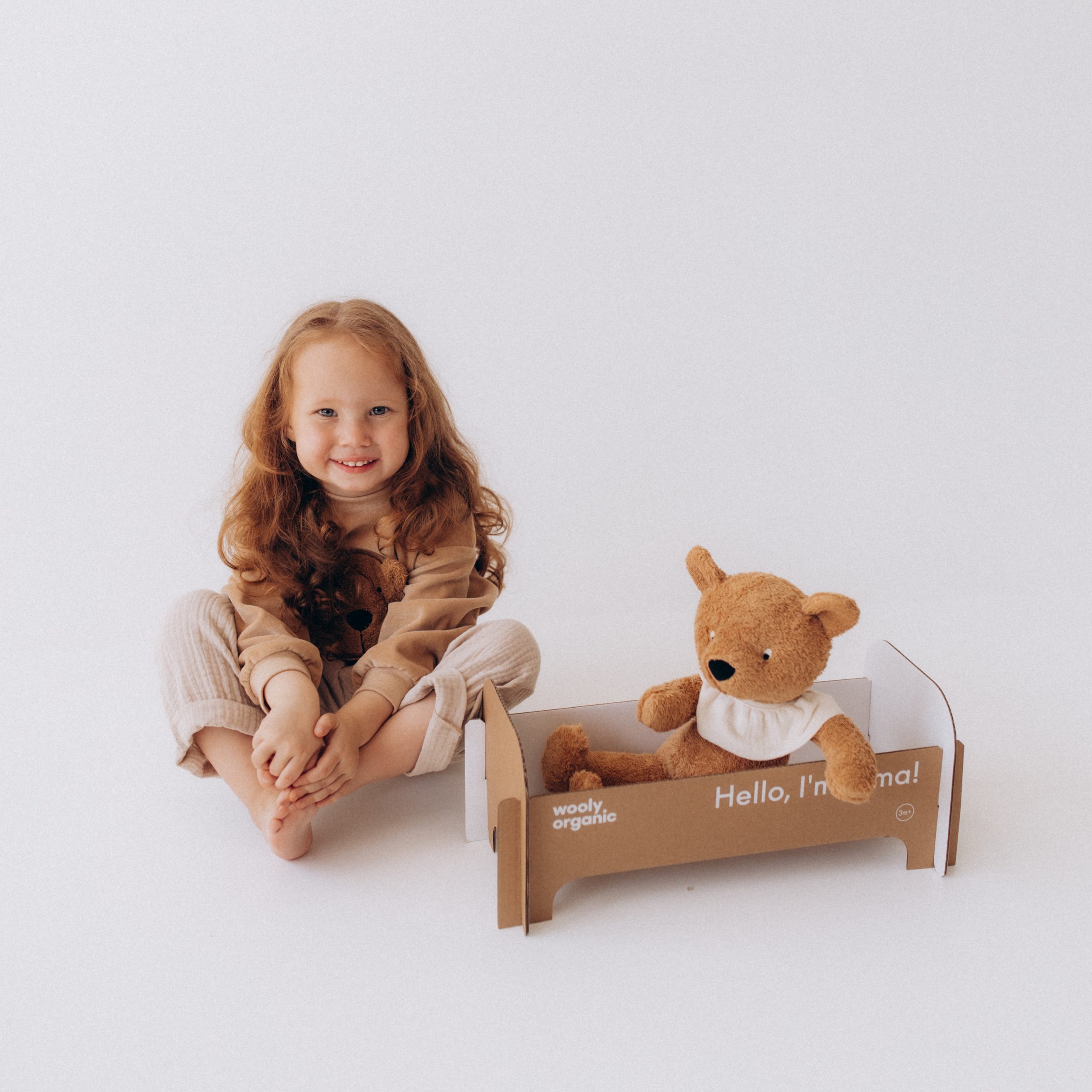 Woolly Organic Teddy Orsetto Yoga Cotone Bio 3 Mesi