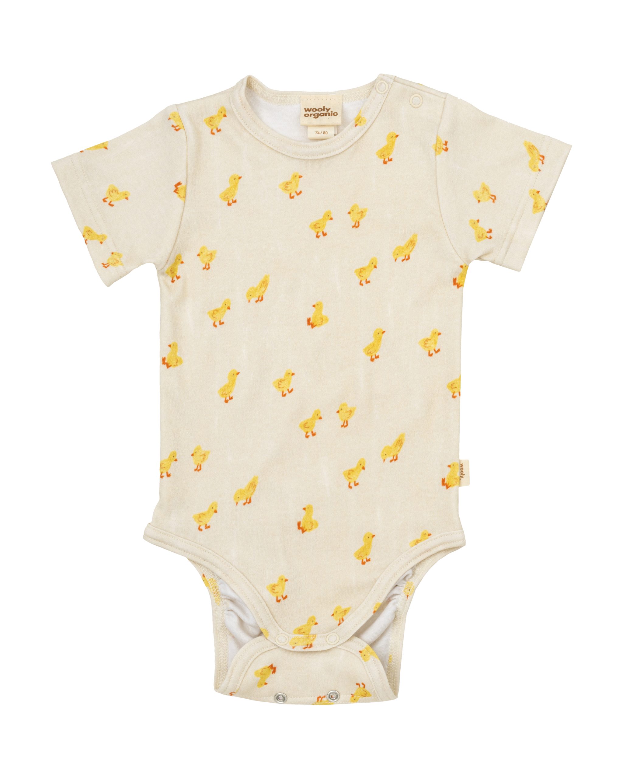Woolly Organic Baby Bodysuits body SS27 manica corta Follow the Chicks