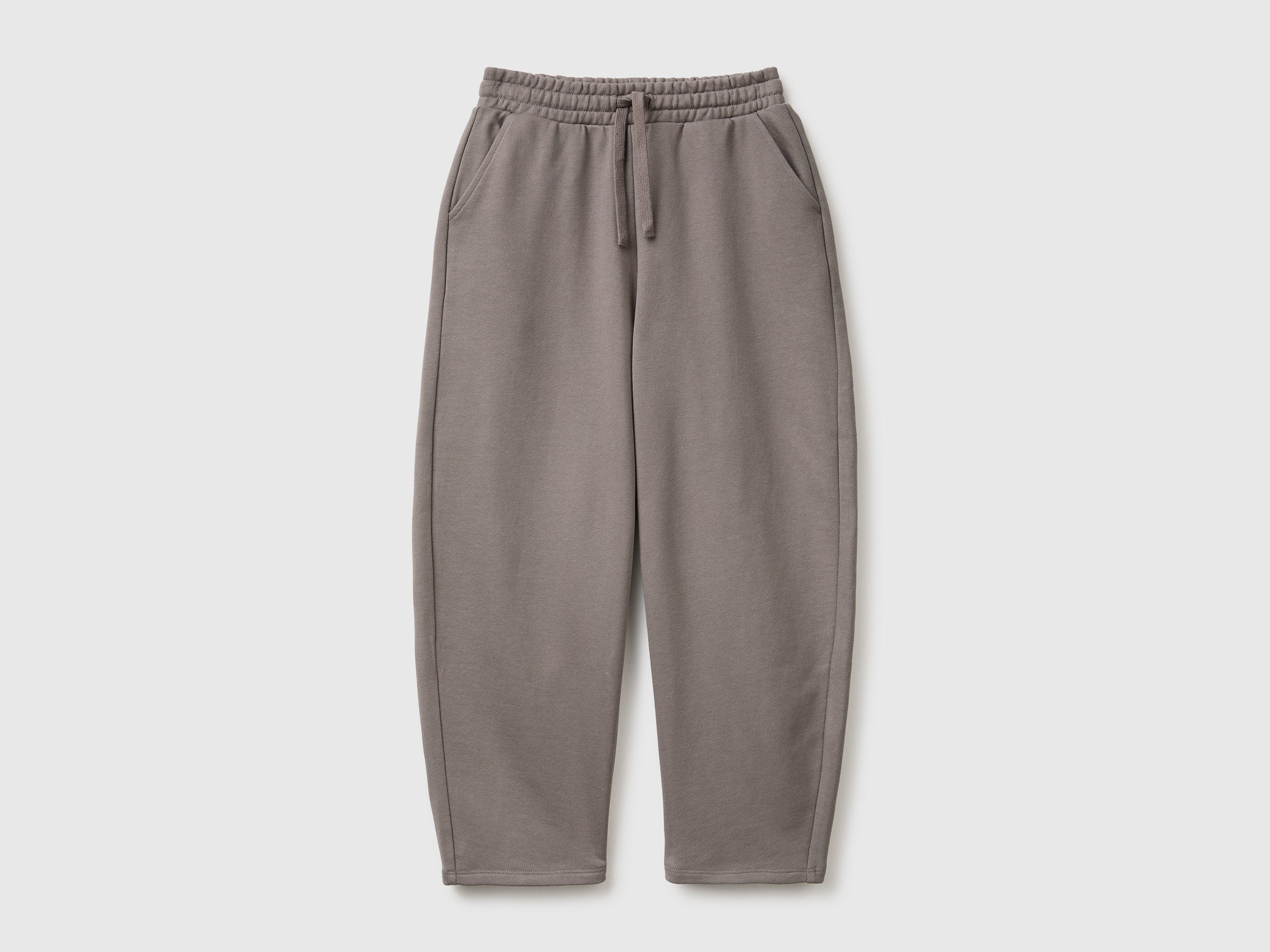 Benetton Barrel-Fit Joggers Pantaloni Felpa Cotone Taglia L