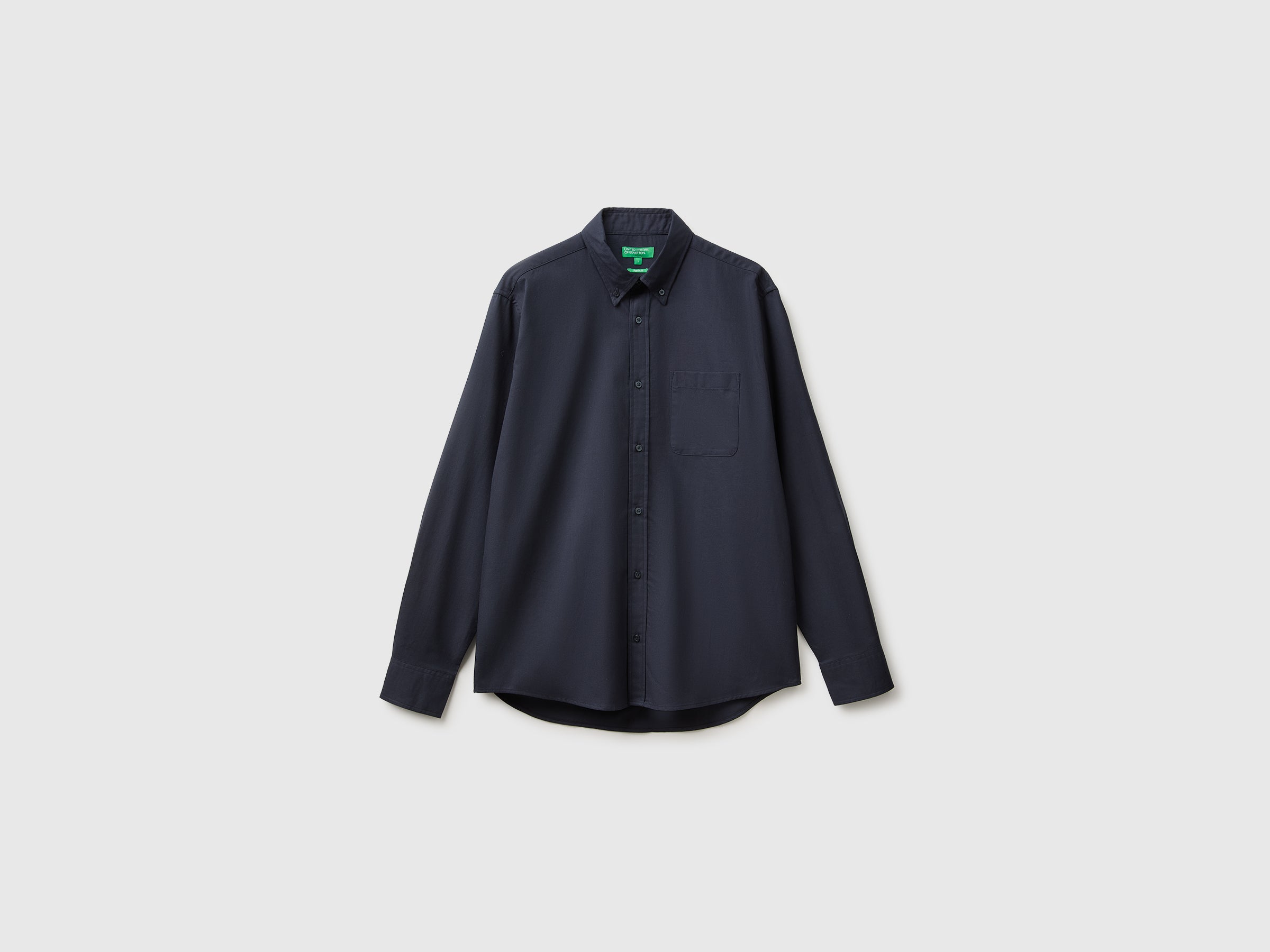 Benetton Camicia Flanella Cotone Biologico Manica Lunga