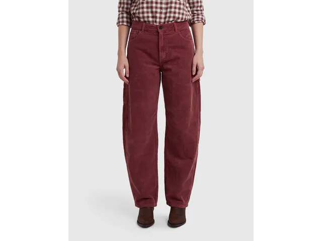 United Colors of Benetton Pantaloni 27 velluto cotone barrel