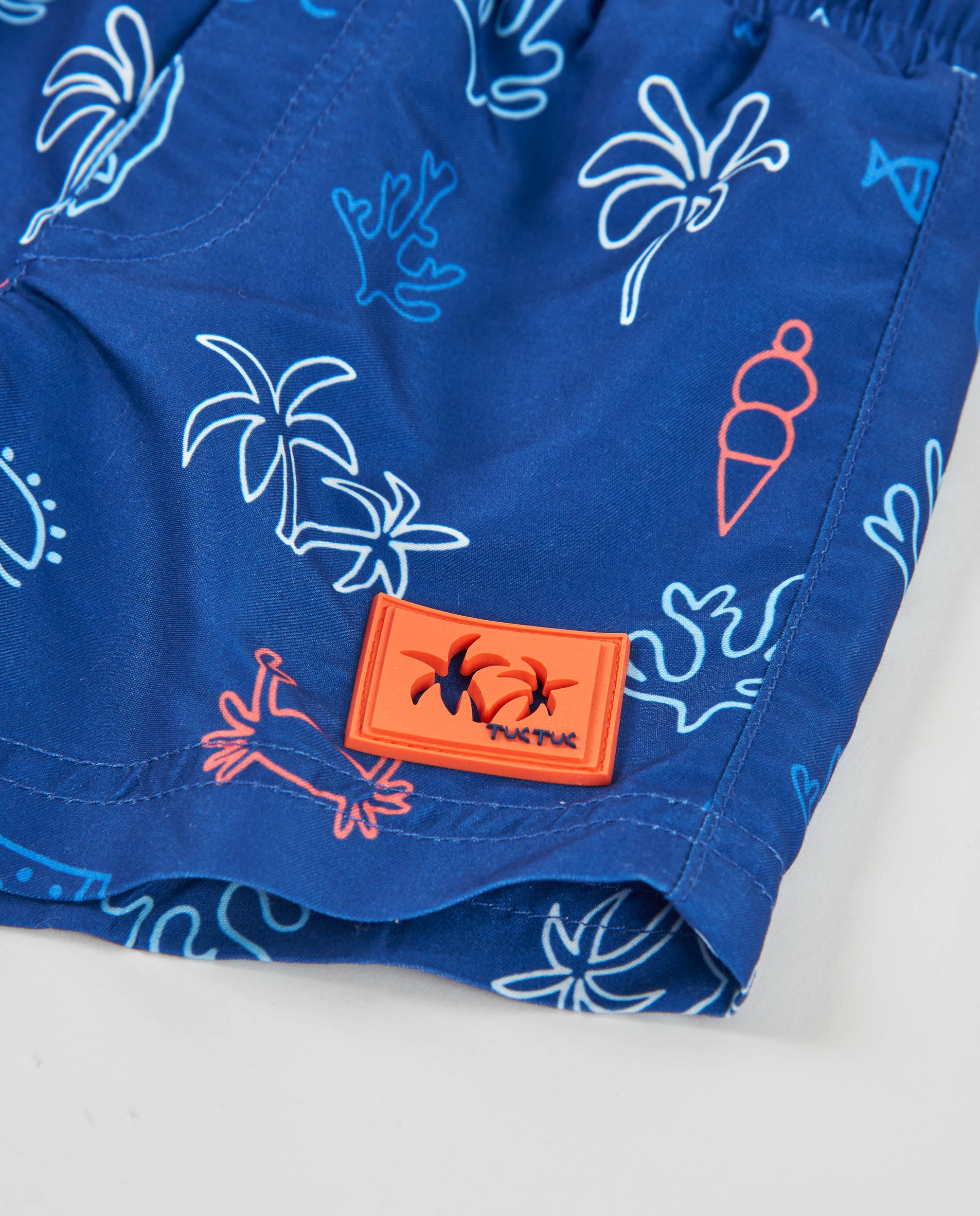 TucTuc Costumi Da Bagno boxer bambino navy stampa mare