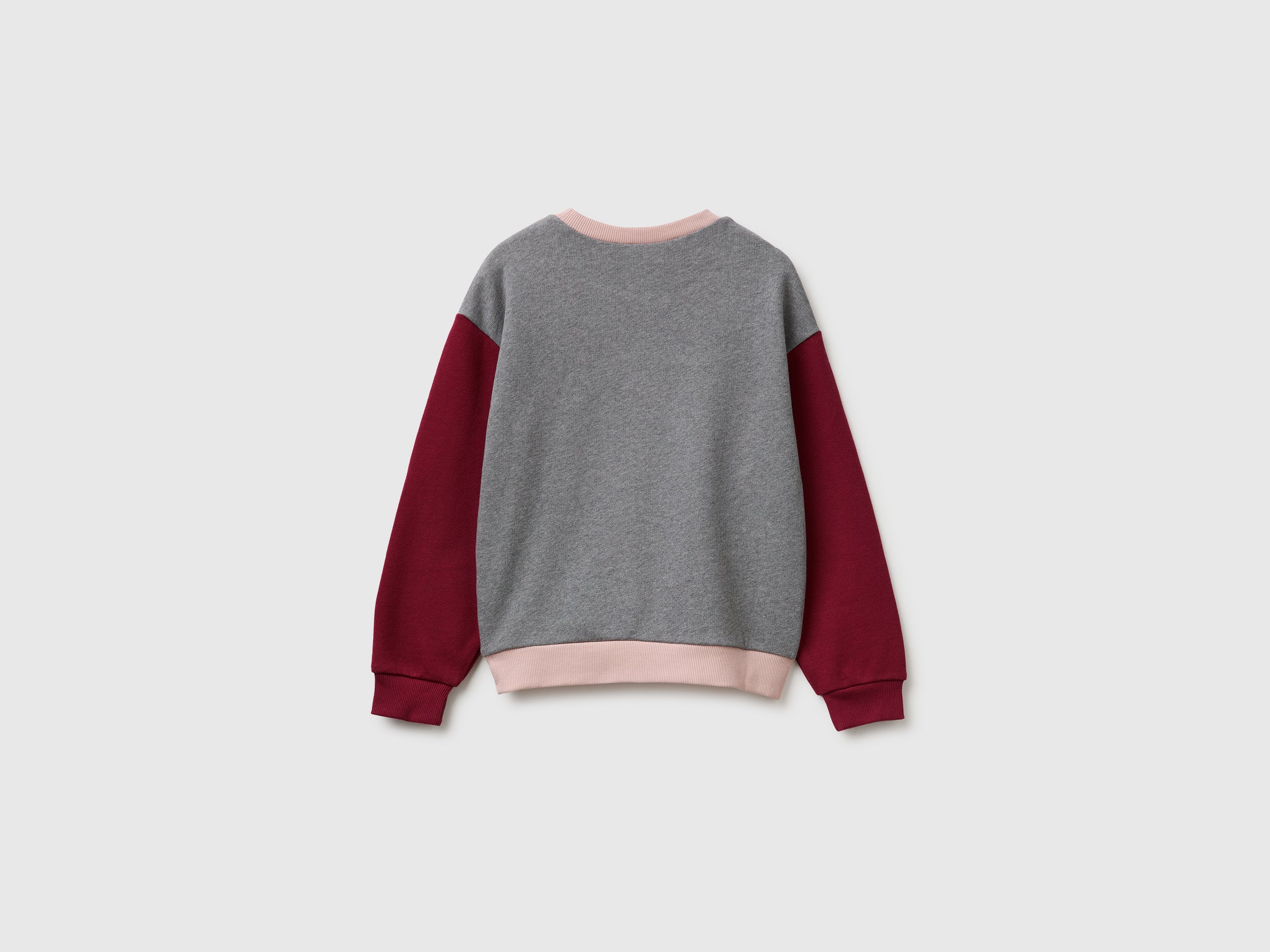 Benetton Felpa Girocollo Cotone Logo Glitter Leggera