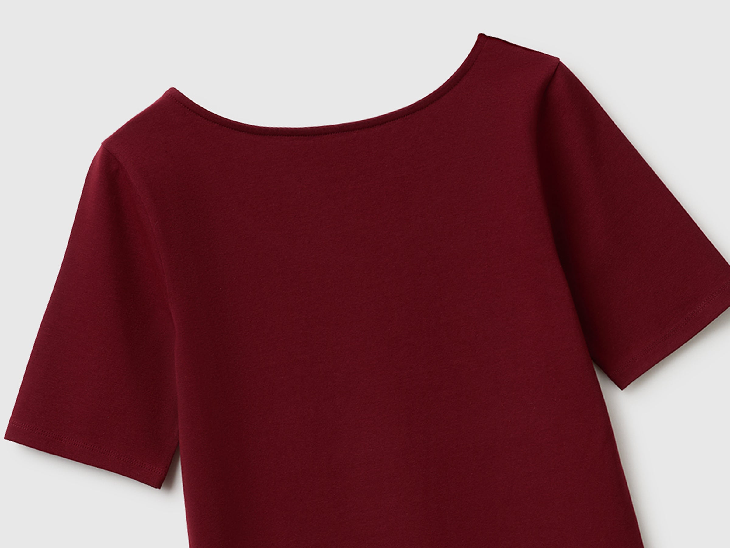 Benetton T-Shirts maglietta reversibile cotone slim XS-XL