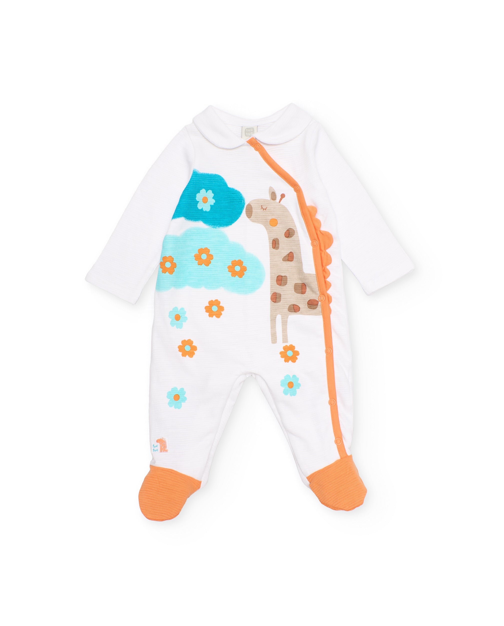 TucTuc Tutine Pagliaccetto neonato bianco giraffa
