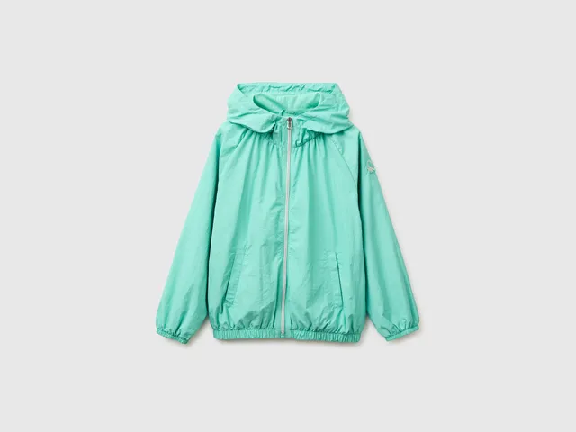 United Colors of Benetton giacca Rain Defender nylon cappuccio