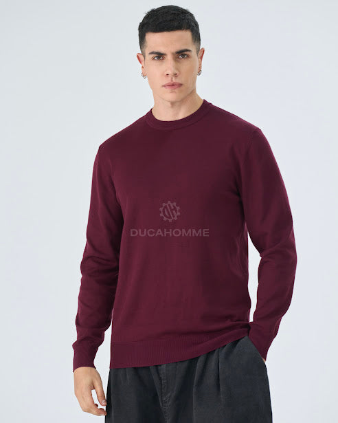 Sottosopra ANW86203 maglioncino uomo girocollo viscosa nero